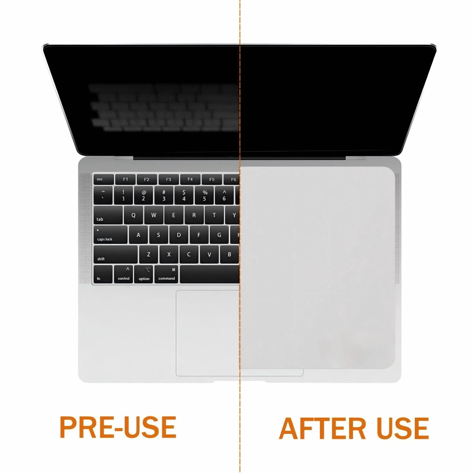 Protection d'Écran en Microfibre pour MacBook 13/14 Pouces, Bord Découpé au Laser, 290mm x 192mm