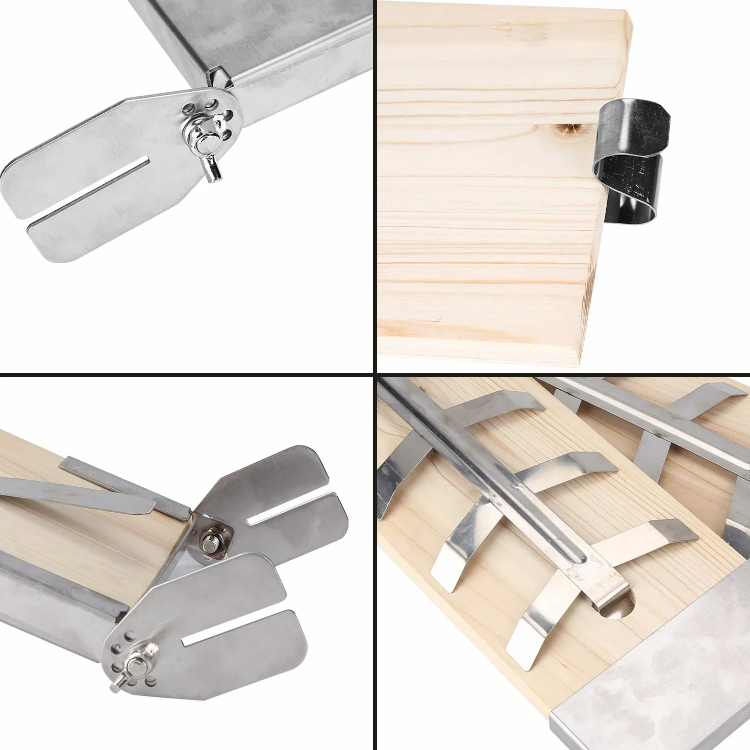 Randaco Lot de 2 planches à fumer en bois de cèdre - 5 niveaux réglables - Support en acier inoxydable - Saumon 2,5 kg - Pour brasero