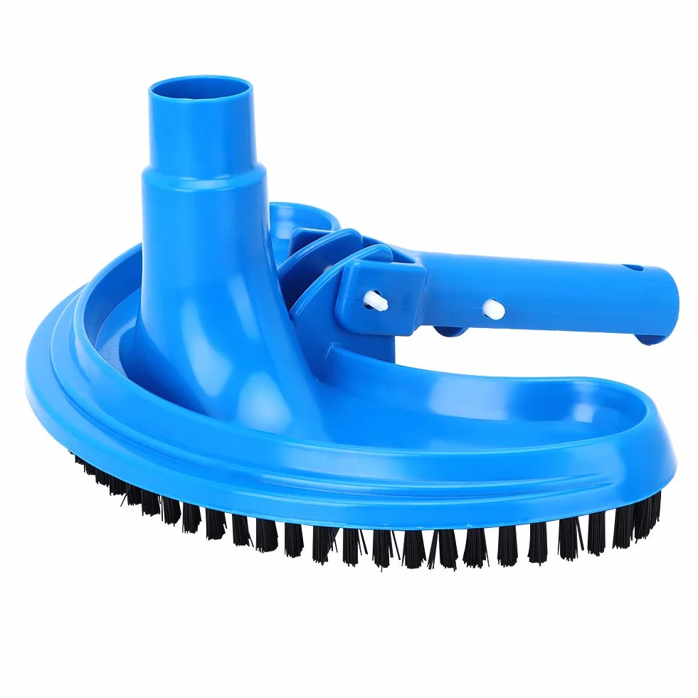 Brosse à Aspirer pour Piscine, Tête d'Aspiration Demi-Lune, Nettoyage Piscine Bleu