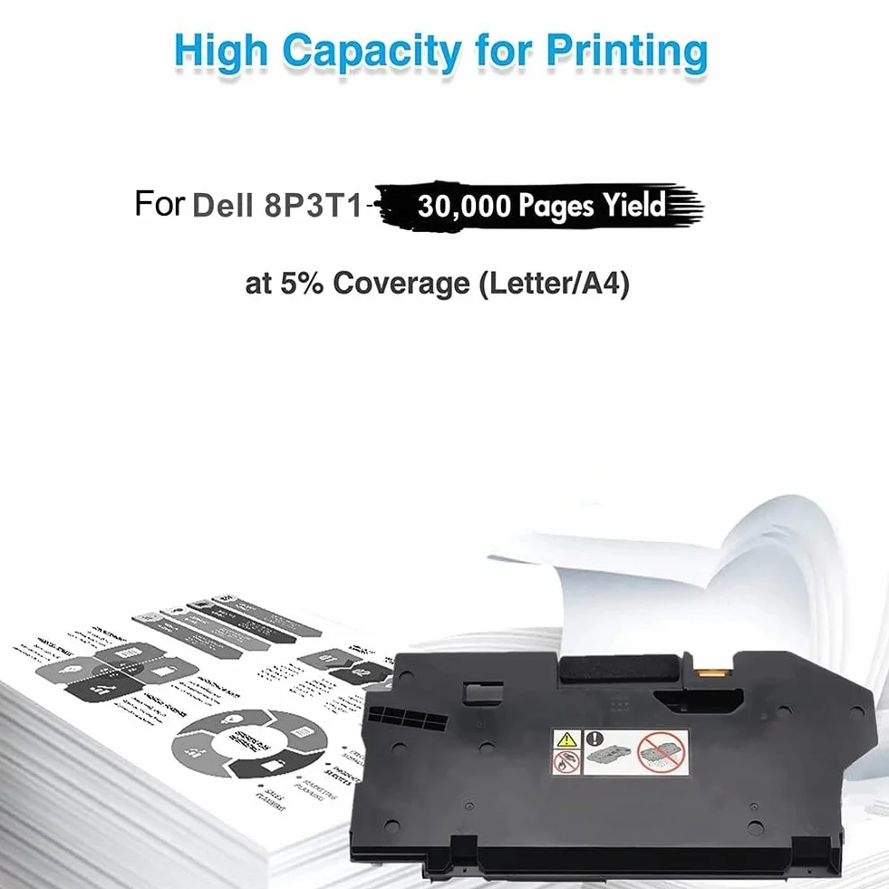 Cartouche toner compatible Dell H625CDw H825CDw S2825CDn Phaser 6510 WorkCentre 6515 VersaLink C500 C505 C600 C605 ABS noir 30000 pages