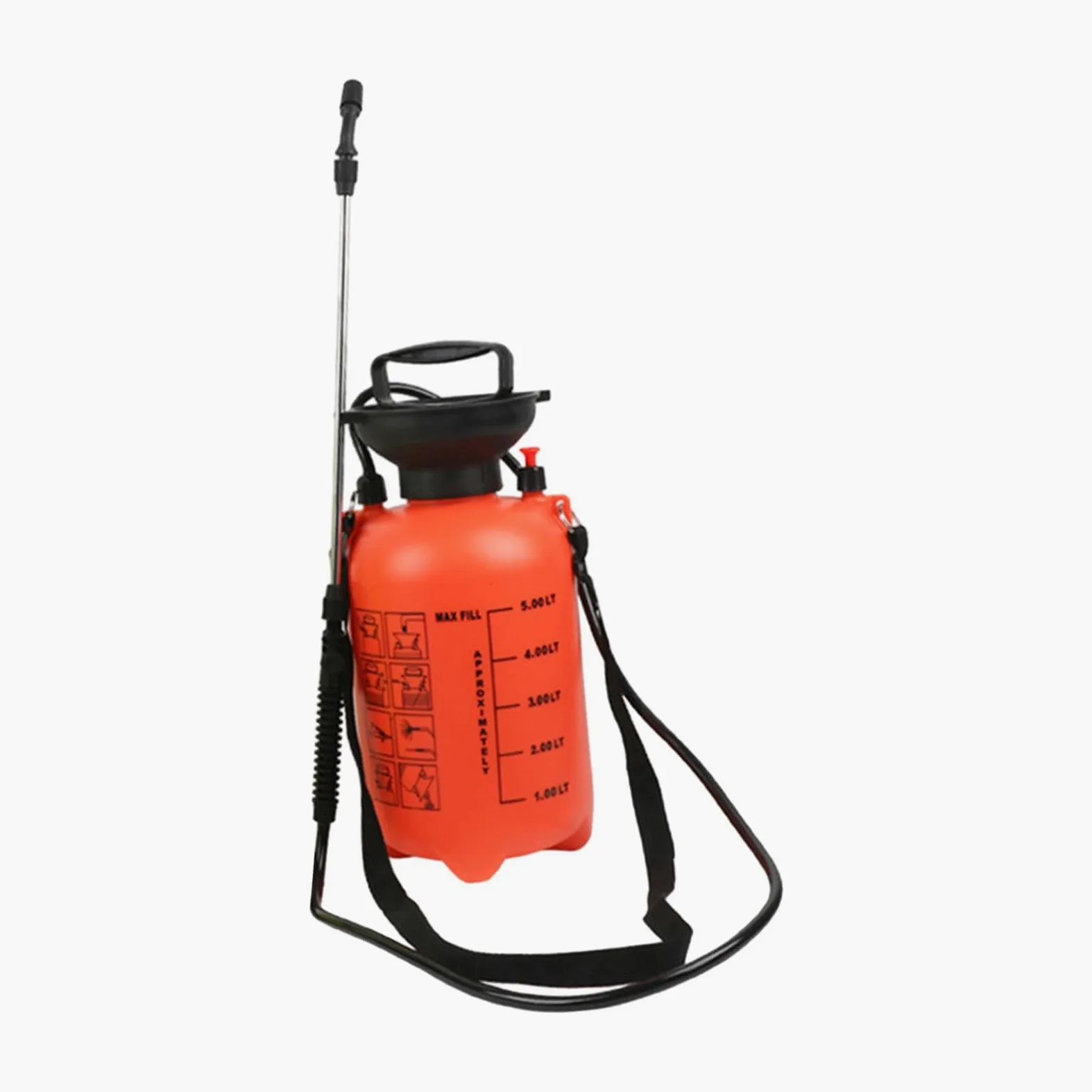 Pulvérisateur de Jardin Manuel Robuste, Pompe à Main Portable, Outil D'arrosage des Plantes, Sangle Rembourrée, Idéal pour L'entretien du, 5L