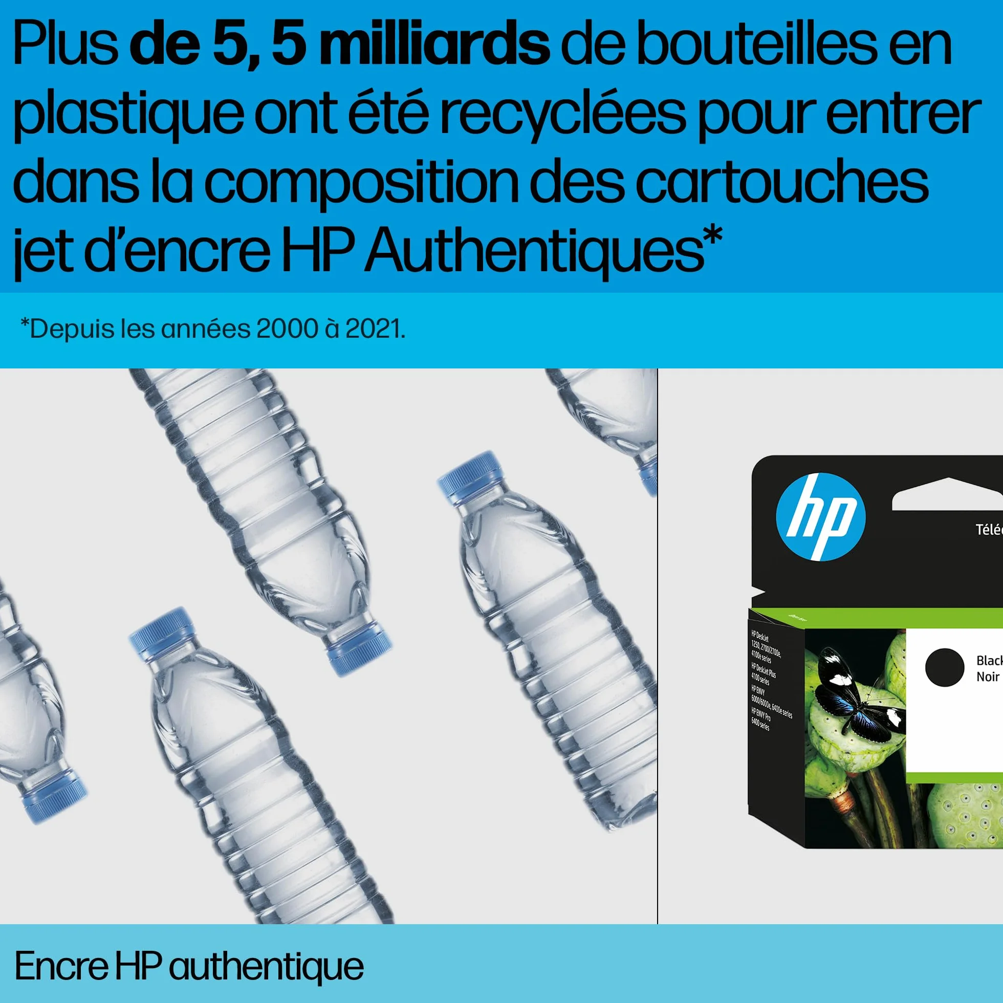 HP 953XL Cartouche d'encre Cyan Grande capacité Authentique F6U16AE