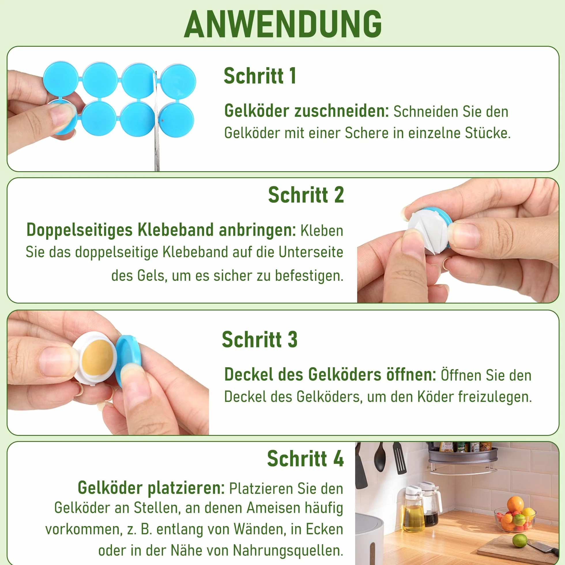 Pièges à fourmis Lot de 64 pour Intérieur Extérieur Jardin Terrasse Animaux Enfants