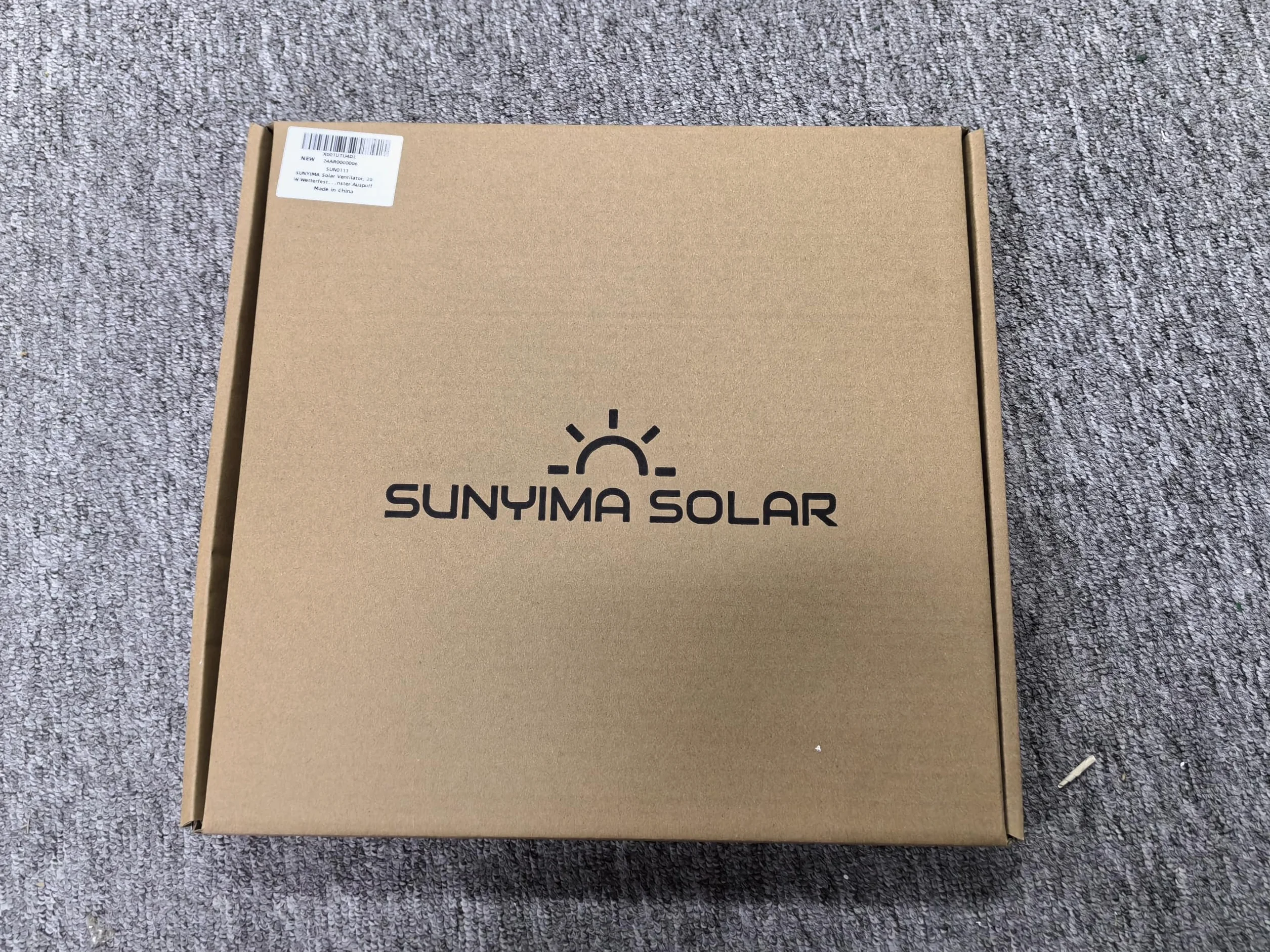Ventilateur solaire 20 W résistant aux intempéries CC pour poulaillers serres hangars