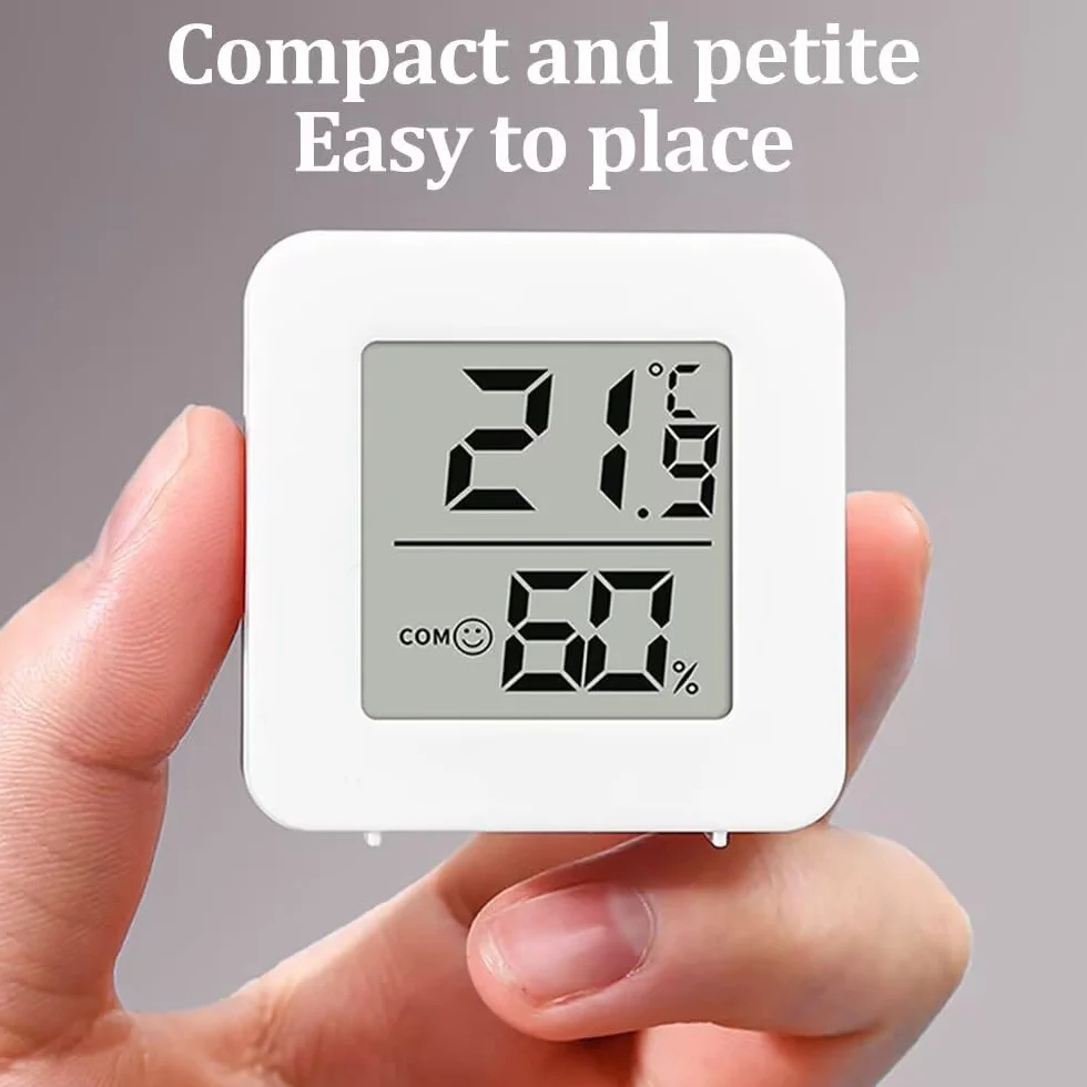 Thermomètre hygromètre d'intérieur numérique LCD température précise humidimètre lot de 2