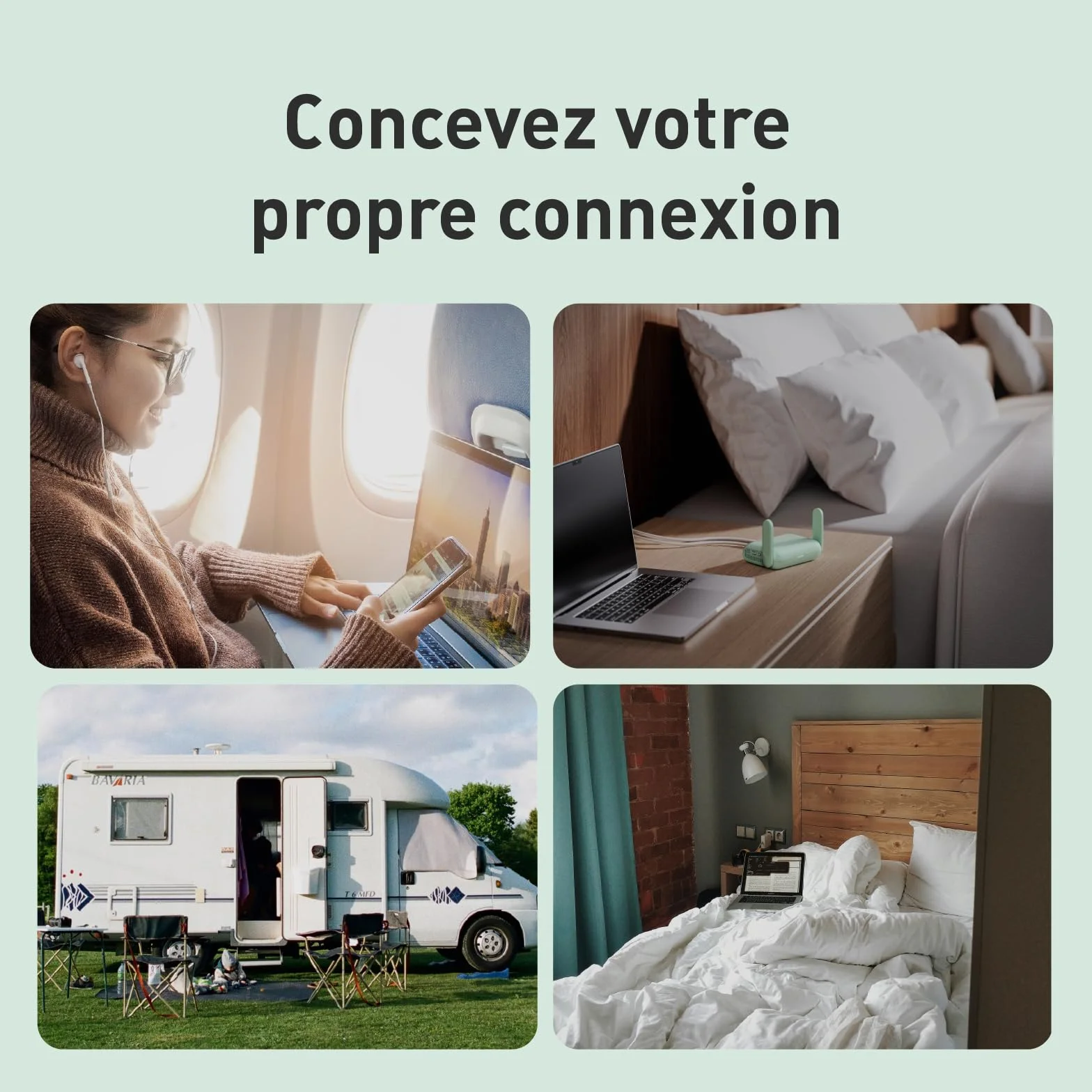 GL.iNet GL-MT3600BE Beryl 7 Routeur de Voyage Wi-Fi 7 Mini Routeur Portable Double Port 2.5G Gateway VPN Sécurisé WPA3 IPv6