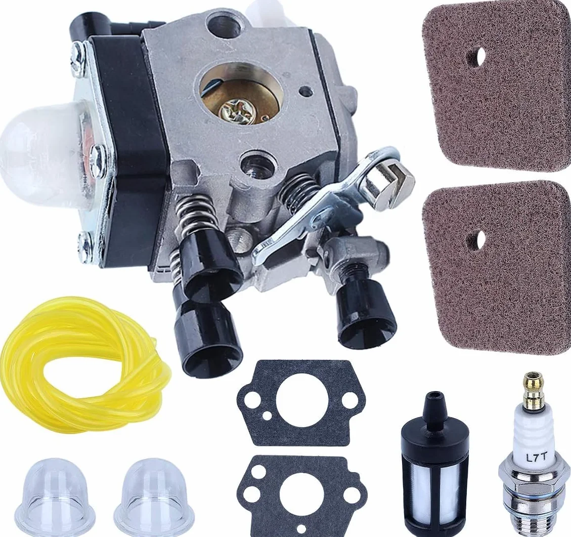 Kit Carburateur pour Stihl FS38 FS45 FS46 FS55 HS45 HK45 KM55 FC55 Débroussailleuse