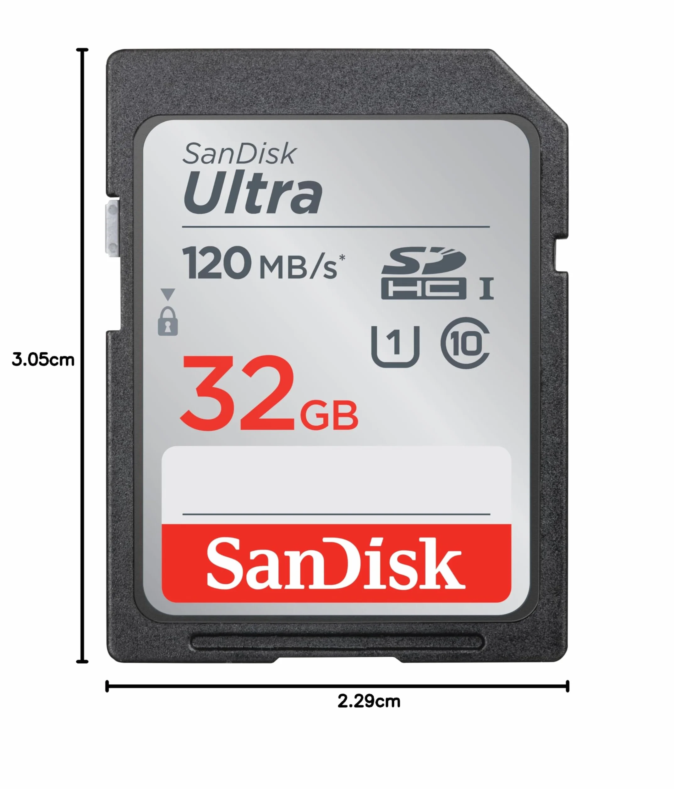 SanDisk Ultra 32GB SDHC Memory Card Class 10 UHS-I V10 120 MB/s