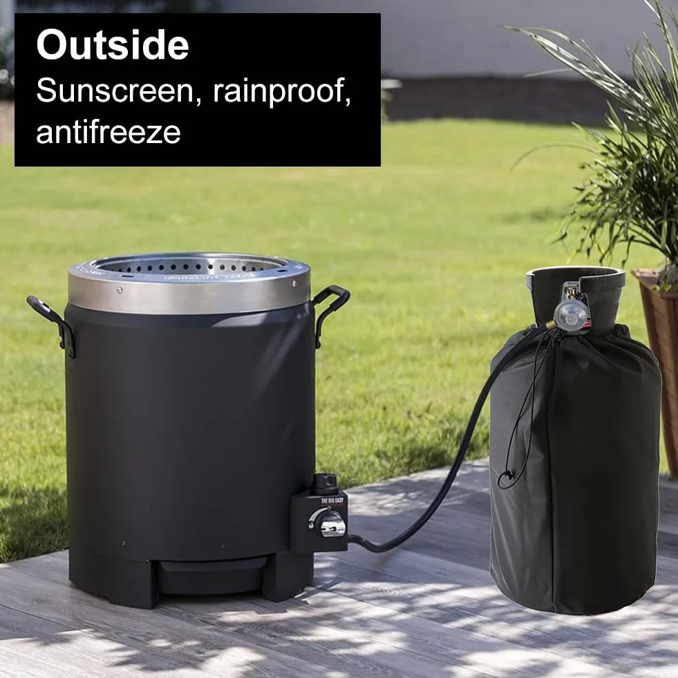 Housse De Protection pour Bouteille De Gaz 31x59cm avec Cordons, 1 Pièce