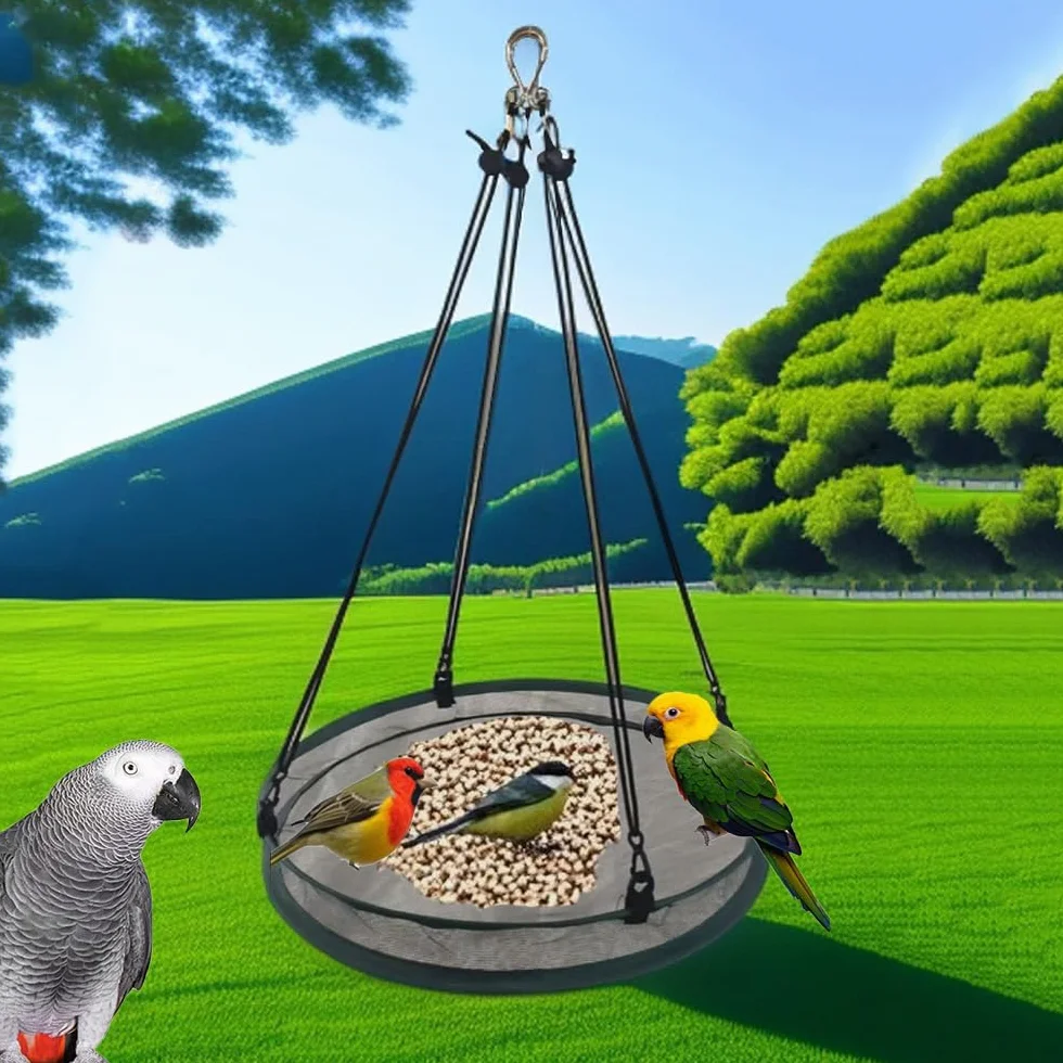 Lot de 2 bacs de récupération pour mangeoire à oiseaux 40 cm extérieur