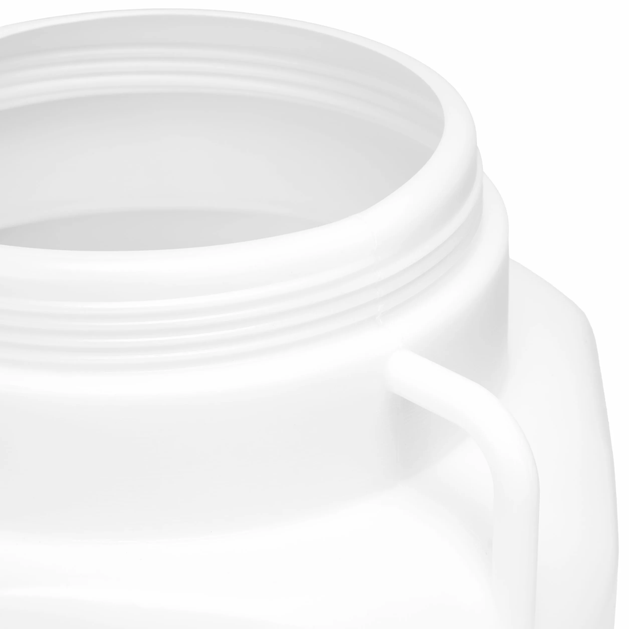 Garronda Serbatoio Acqua Quadrato BPA-Free 40 Litri per Alimenti con Coperchio Bianco