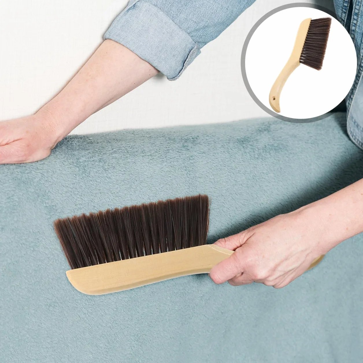 FRCOLOR Brosse de plage portable anti-sable pour chaussures, vêtements et pieds brosse ergonomique compacte