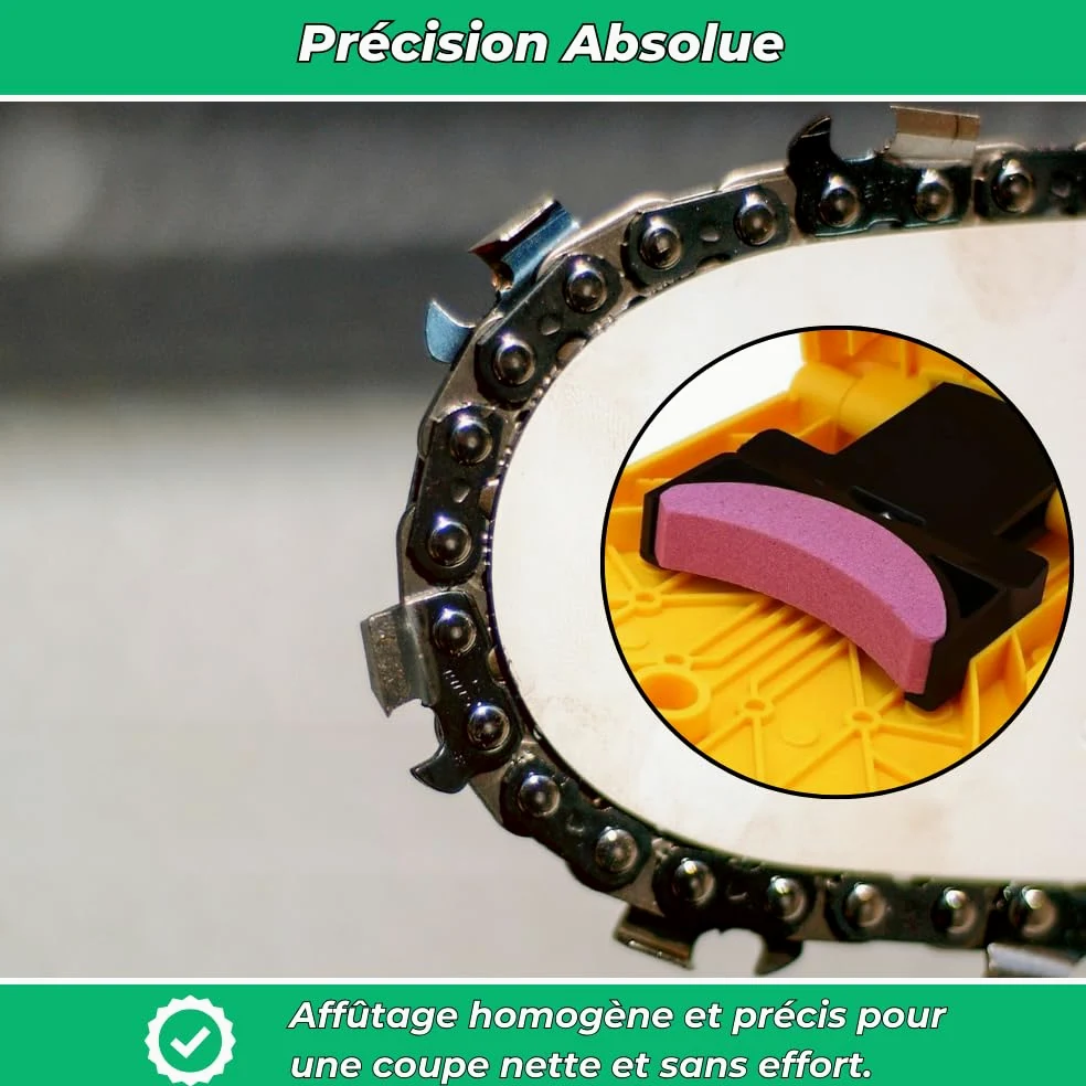 Affût’PRO – Universe Affûteur De Tronçonneuse Portable,Chaine Tronçonneuse Professionnel Avec 1 Pièce À Aiguiser, Outil De Précision Pour Bûcherons