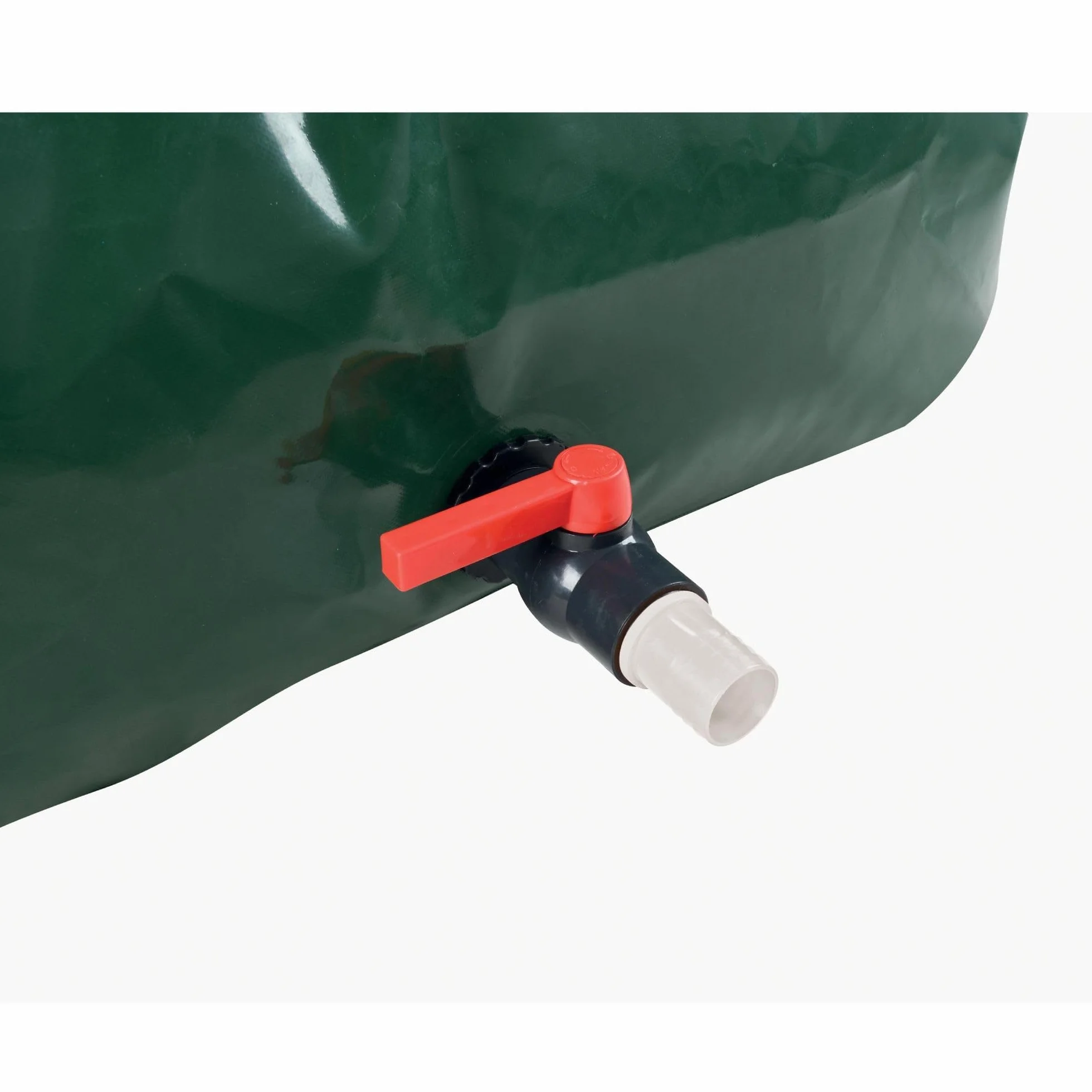 WERKA PRO Cuve Citerne Souple 3000 litres PVC 0,7mm Vanne 1/4 de Tour 1,5'' Entrée d'eau 1'' Vert 2x1,5x1M
