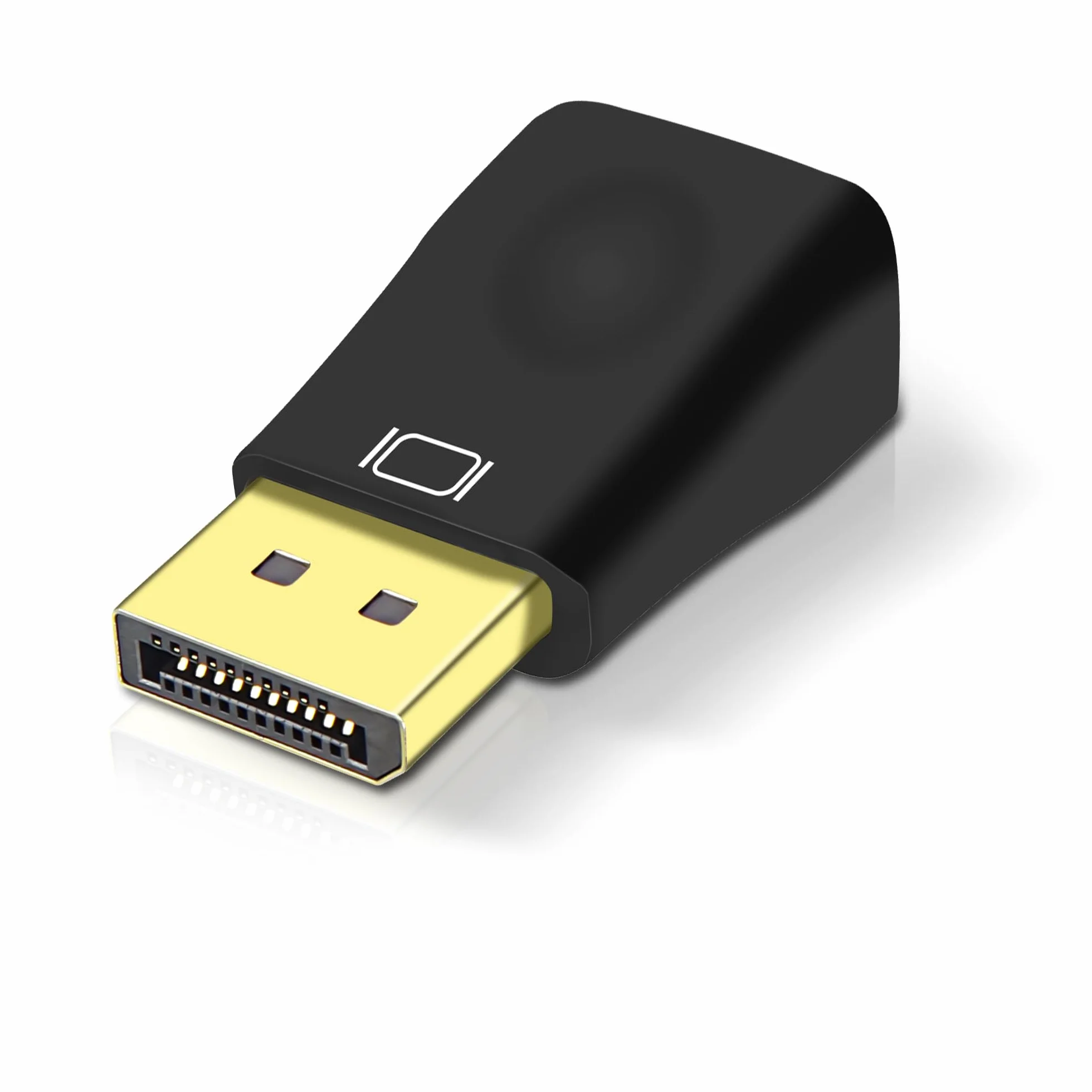 MEIRIYFA Lot de 2 adaptateurs DisplayPort DP vers VGA femelle 1080P noir
