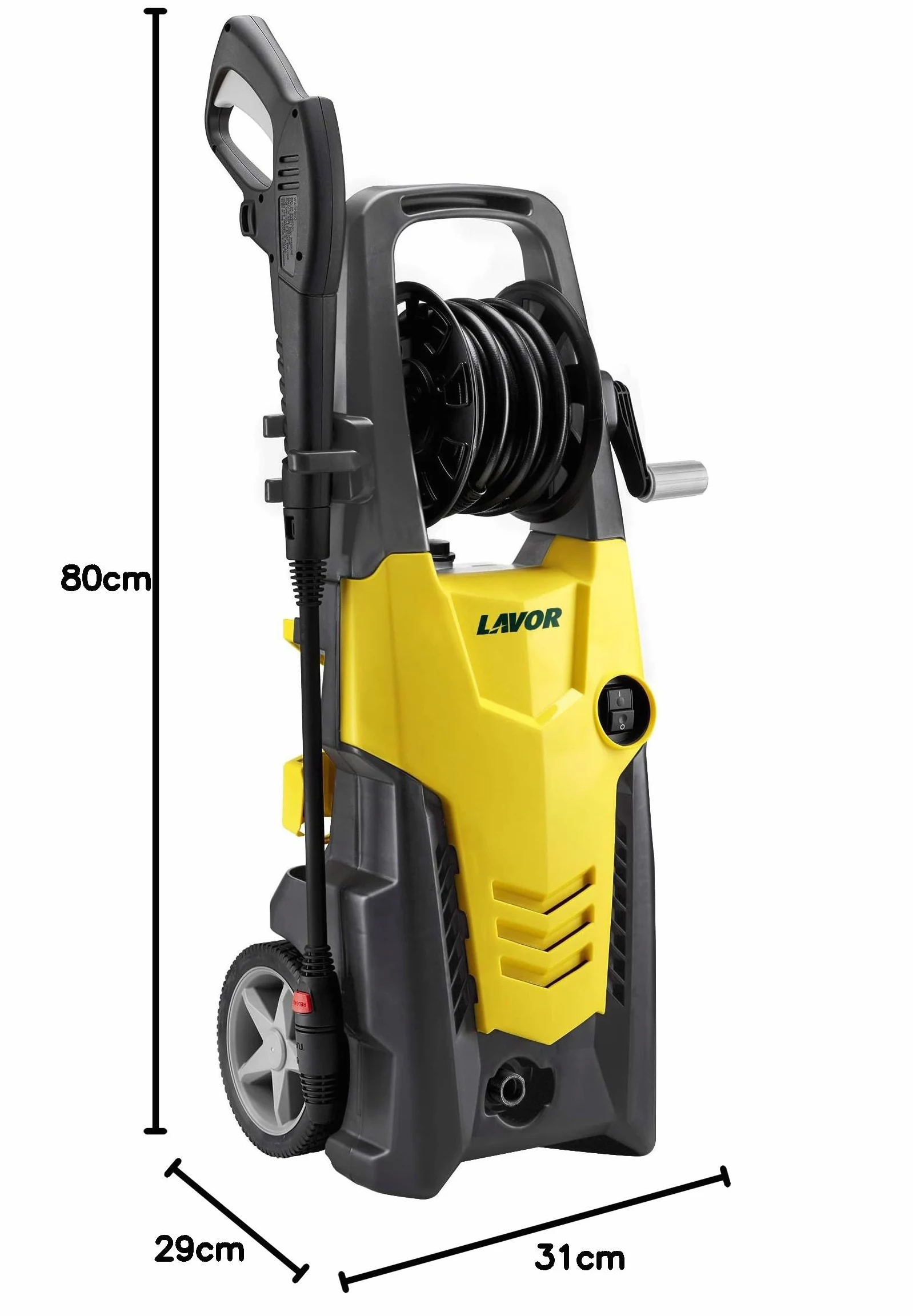 Lavor Nettoyeur Haute Pression Planet 170 Extra avec Brosse Fixe, Brosse Rotative, Accessoire pour Nettoyage Sols, Flexible Déboucheur 6m. Puissance 170 Bar Max, Débit 510 l/h Max, Moteur 2500W