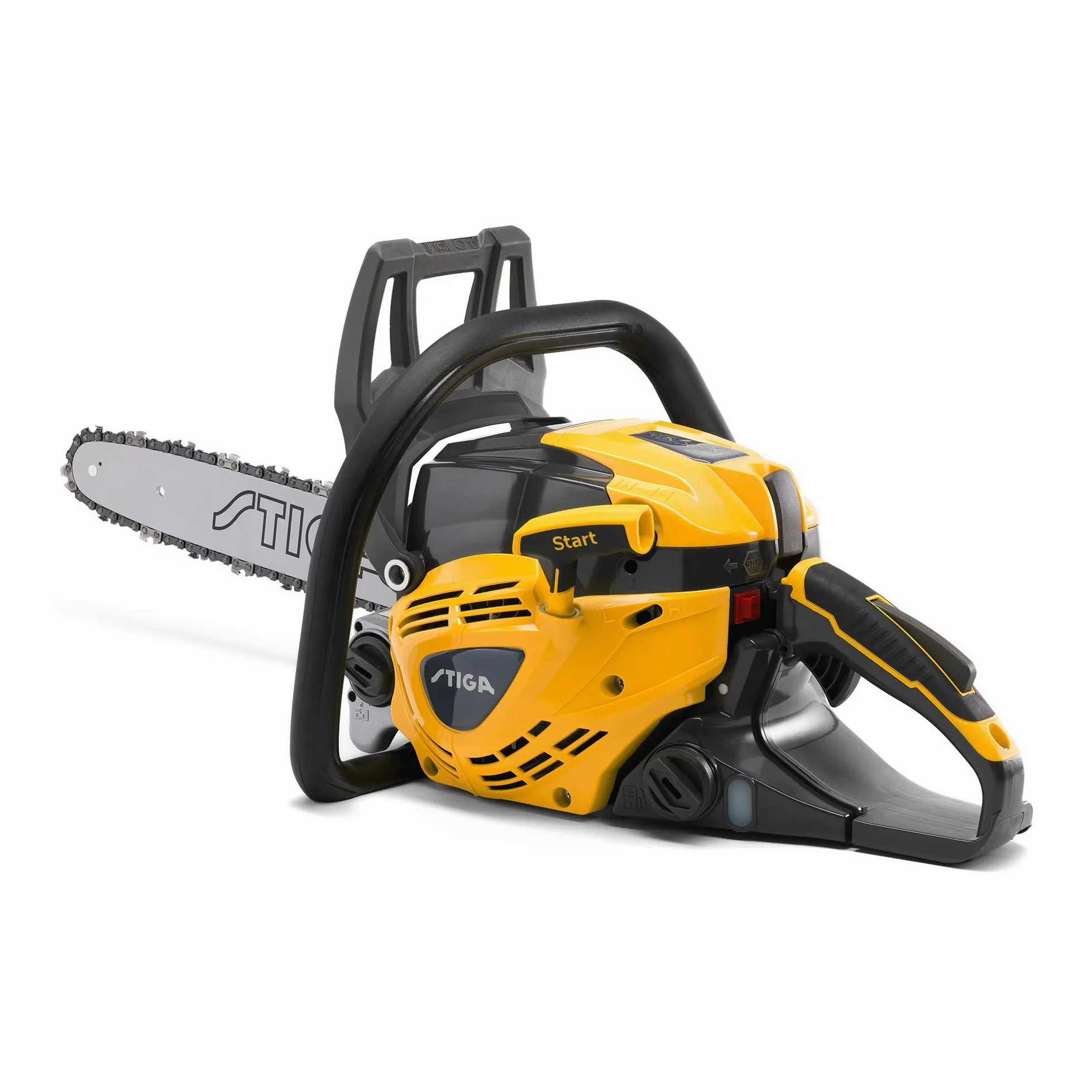 STIGA CS 540 (14') tronçonneuses - Moteur 1,6 kW 38,5 cc, guide 35 cm, carter en magnésium, pompe à huile automatique réglable, guidon ergonomique Soft-Touch