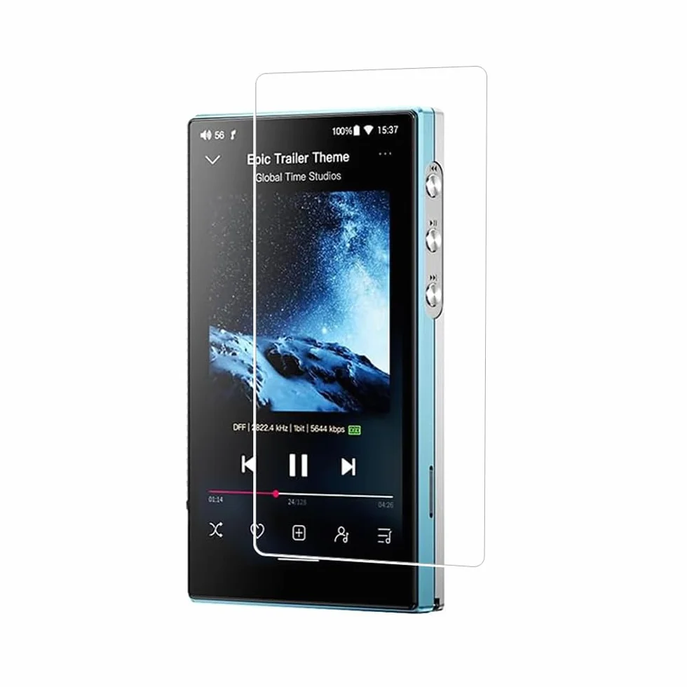 FiiO JM21 Lot de 2 films protecteurs d'écran 4,7" verre trempé 9H anti-rayures