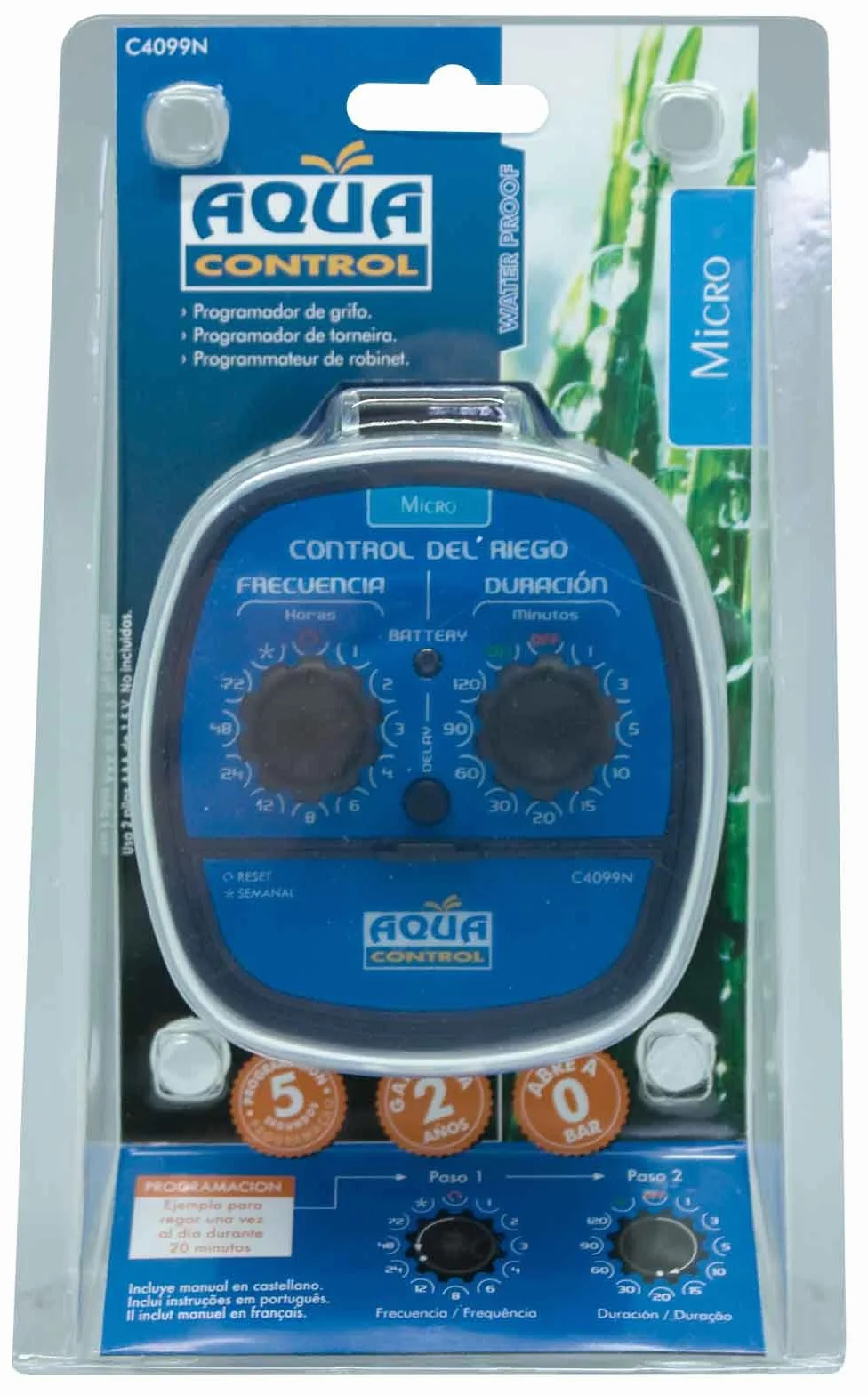 Programmatore Aqua Control C4099N, blu