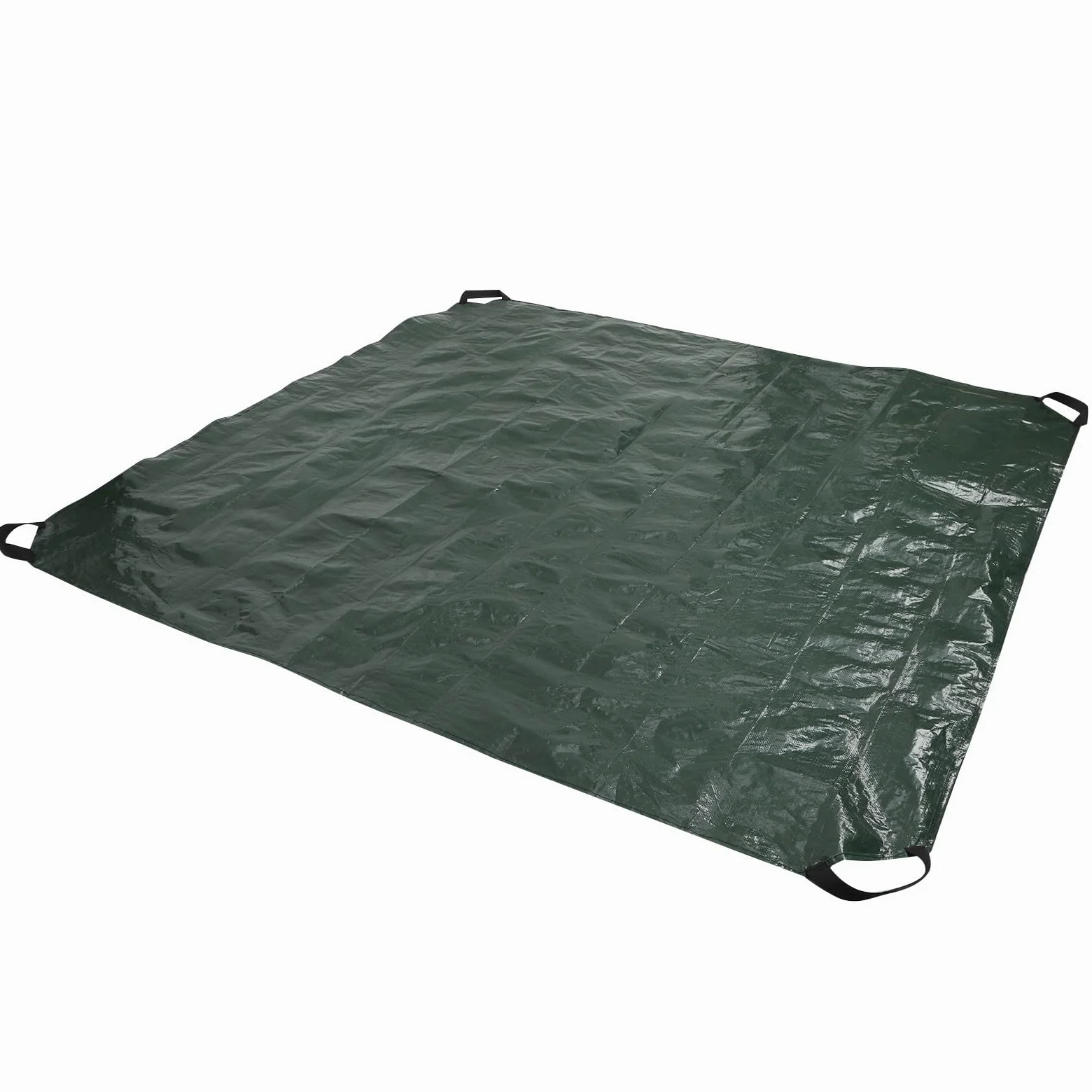 SEWACC Bâche de Jardin Pliable 198X198 M en Polyéthylène Tissé Robuste avec Poignées pour Collecte et Ramassage des Feuilles Paquet Réutilisable pour Déchets de Pelouse et Nettoyage