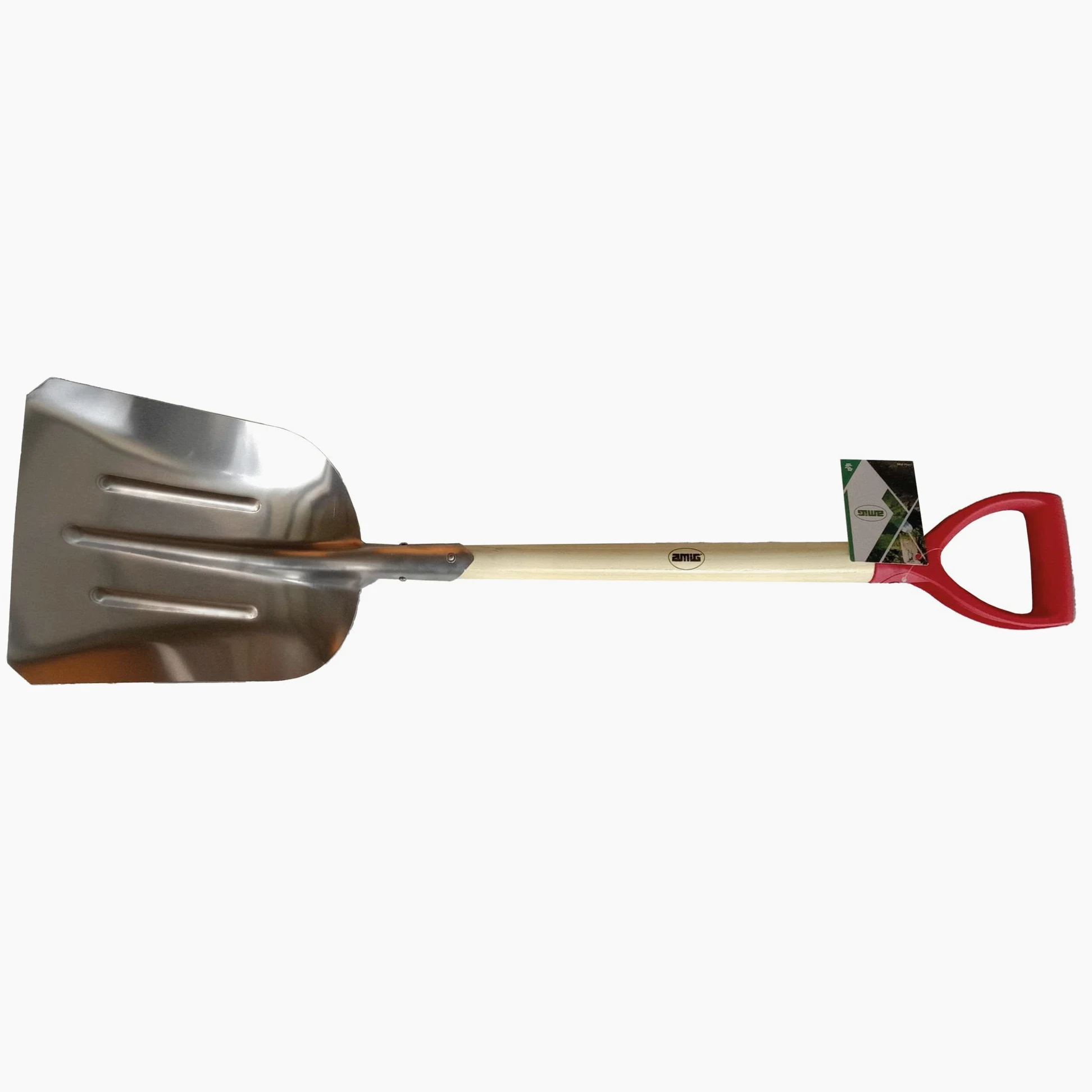 Amig - Pelle de jardin carrée | Pelle avec lame en aluminium et poignée en bois pour creuser et enlever la terre | Outils pour jardin et jardinage en finition argenté| Dimensions : 110 cm.