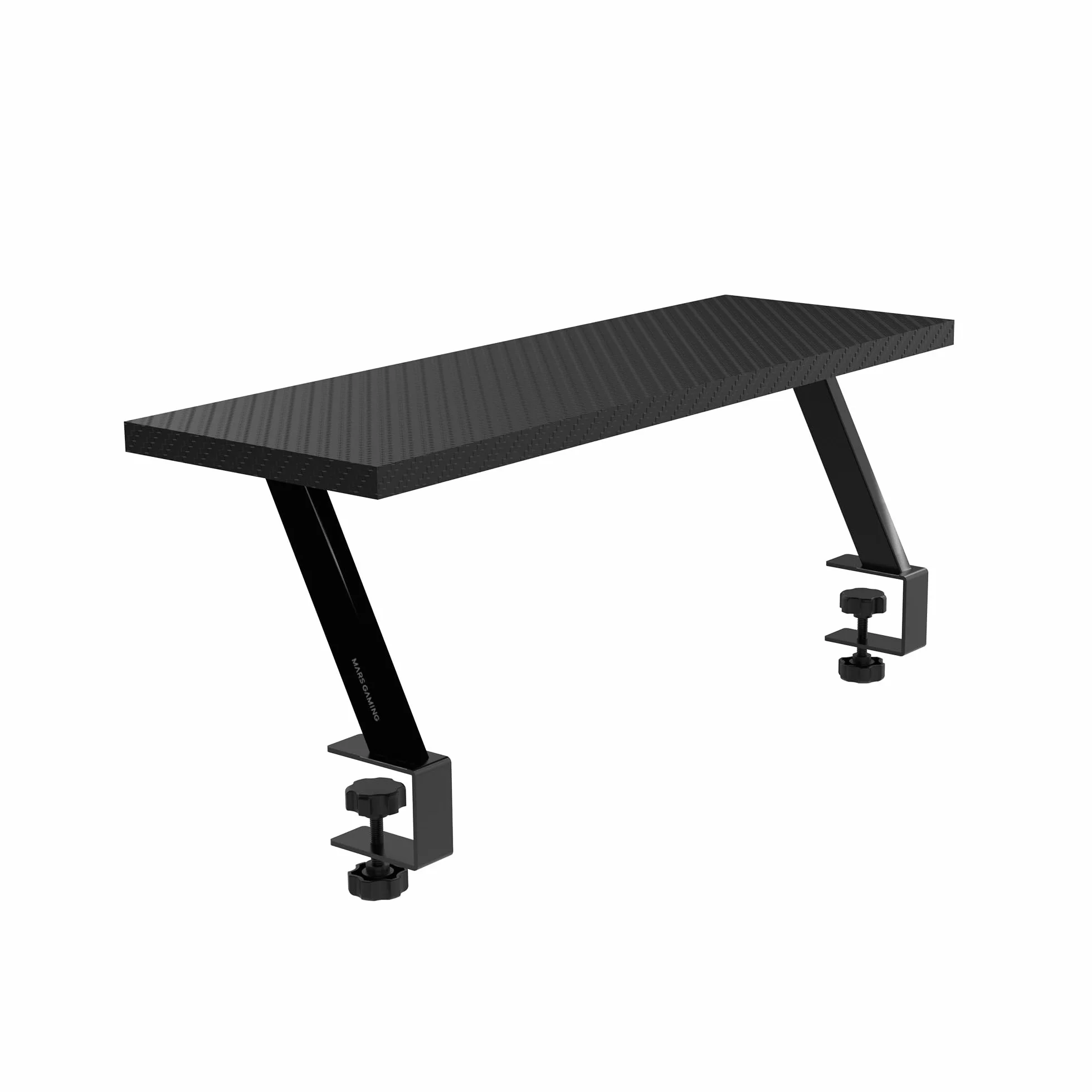 Mars Gaming MGDS Rehausseur de Moniteur 17cm Support Bureau Ergonomique Acier Plateau Fibre Carbone 60x20cm Noir