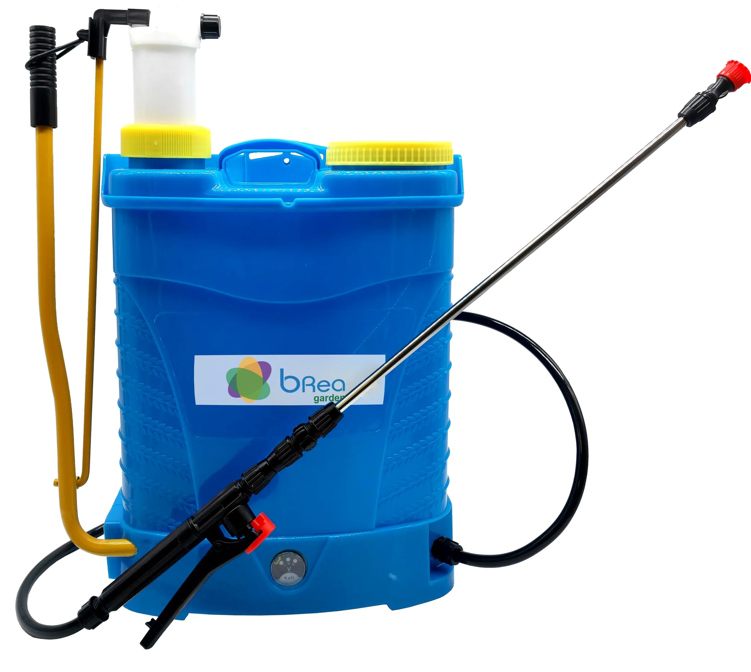 BREA - Pulvérisateur à dos à pression de lance inox avec batterie rechargeable, réservoir 16 l.
