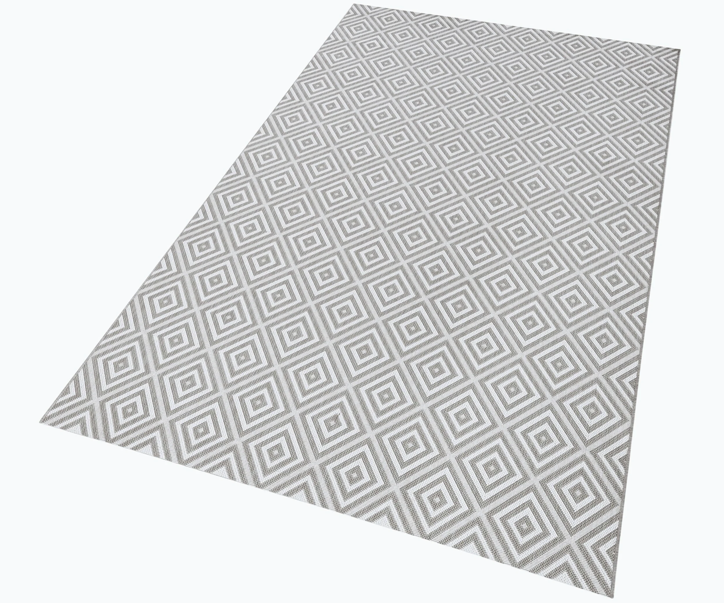 NORTHRUGS Tapis d'intérieur et d'extérieur à Carreaux, 80 x 150 cm, résistant aux intempéries, Moderne, Motif géométrique, à Carreaux, Design Allover, pour Balcon, terrasse, Jardin, Jardin d'hiver