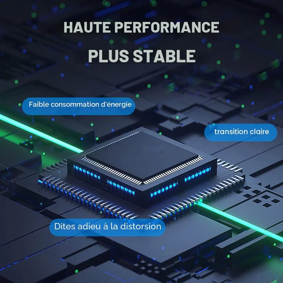 Adaptateur HDMI vers VGA 1080P Femelle vers Mâle Convertisseur Câble Audio Vidéo 3,5 mm