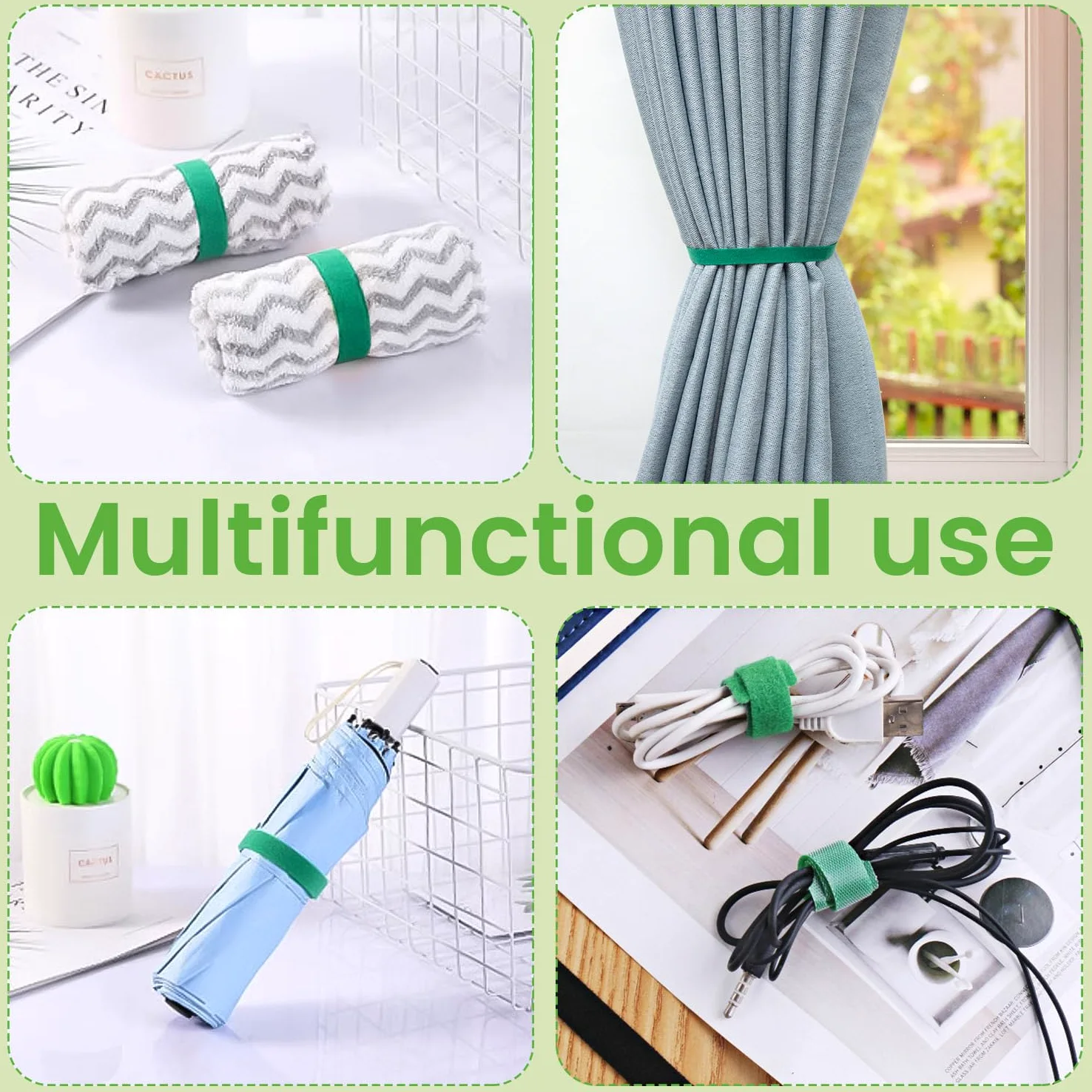 Lot de 12 rouleaux d'attaches de jardin, attaches torsadées pour plantes de 1,27 cm, 120,1 m, ruban vert, doux et attaches pour plantes de tomate, pour jardinage, maison, bureau