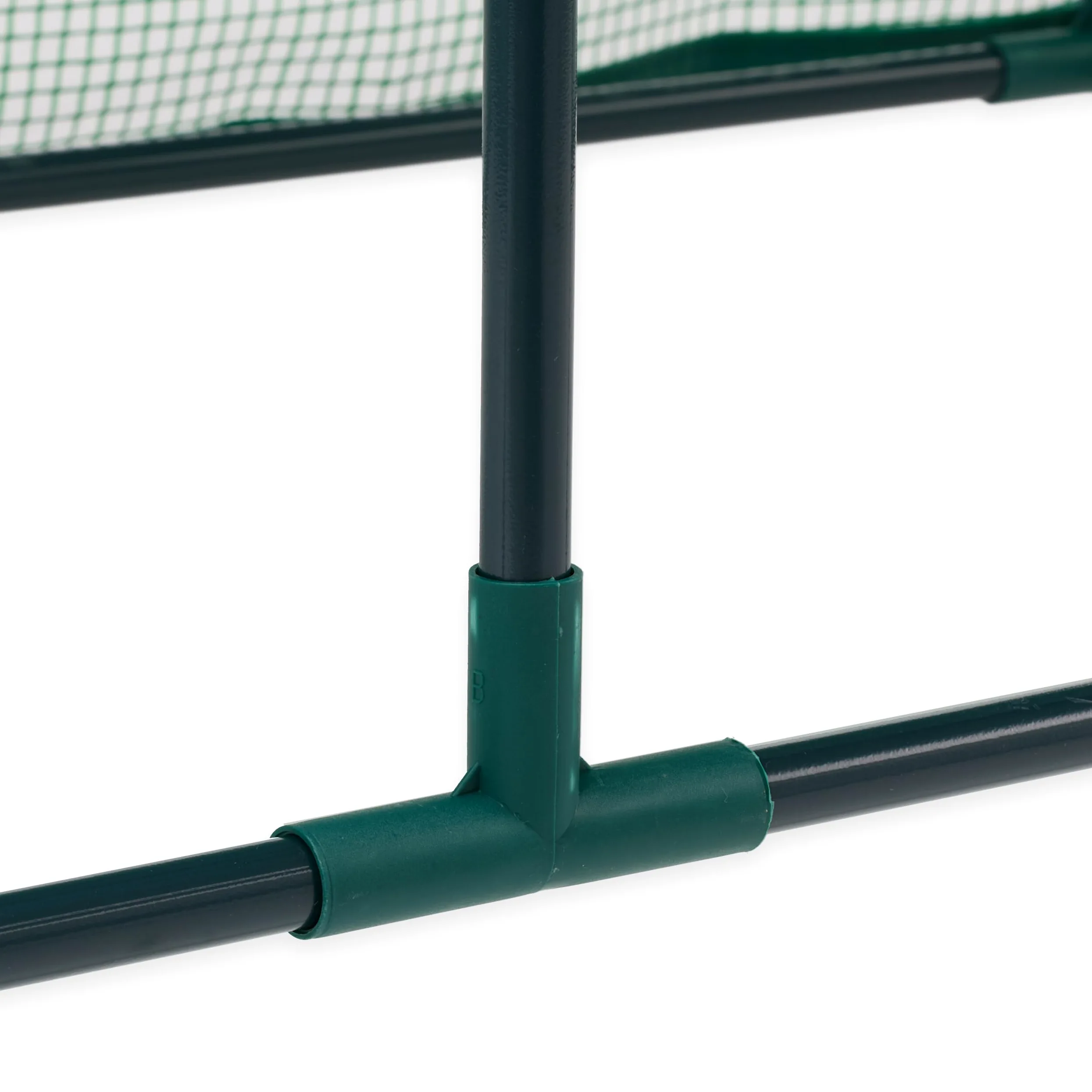 Relaxdays Serre de Jardin, Fer, bâche en PE, Porte Enroulable avec Fermetures éclair, H x L x P : 50 x 128 x 60 cm, Vert