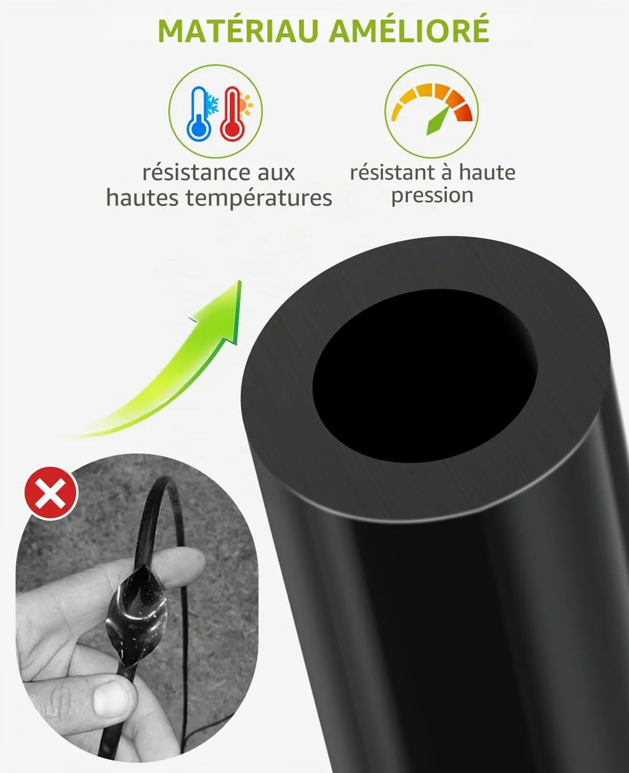 HIRALIY Kit d'irrigation goutte à goutte pour serre de 15,7 m avec minuterie de jardin, système d'arrosage pour plantes suspendues, avec tubes, buses de brumisation et minuterie d'eau, système