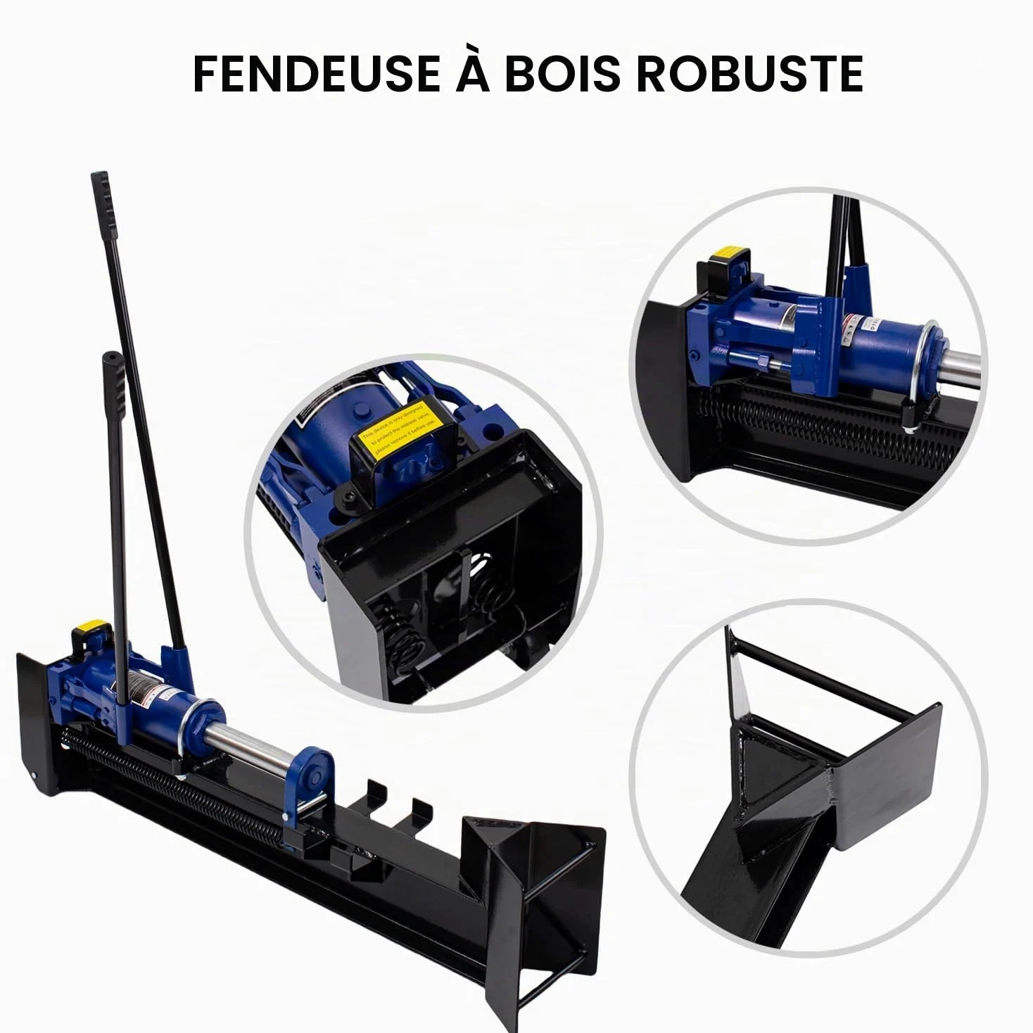 KATSU – fendeuse de bûches hydraulique manuelle de 12 tonnes, Machine à fendre le bois de chauffage robuste, 331250