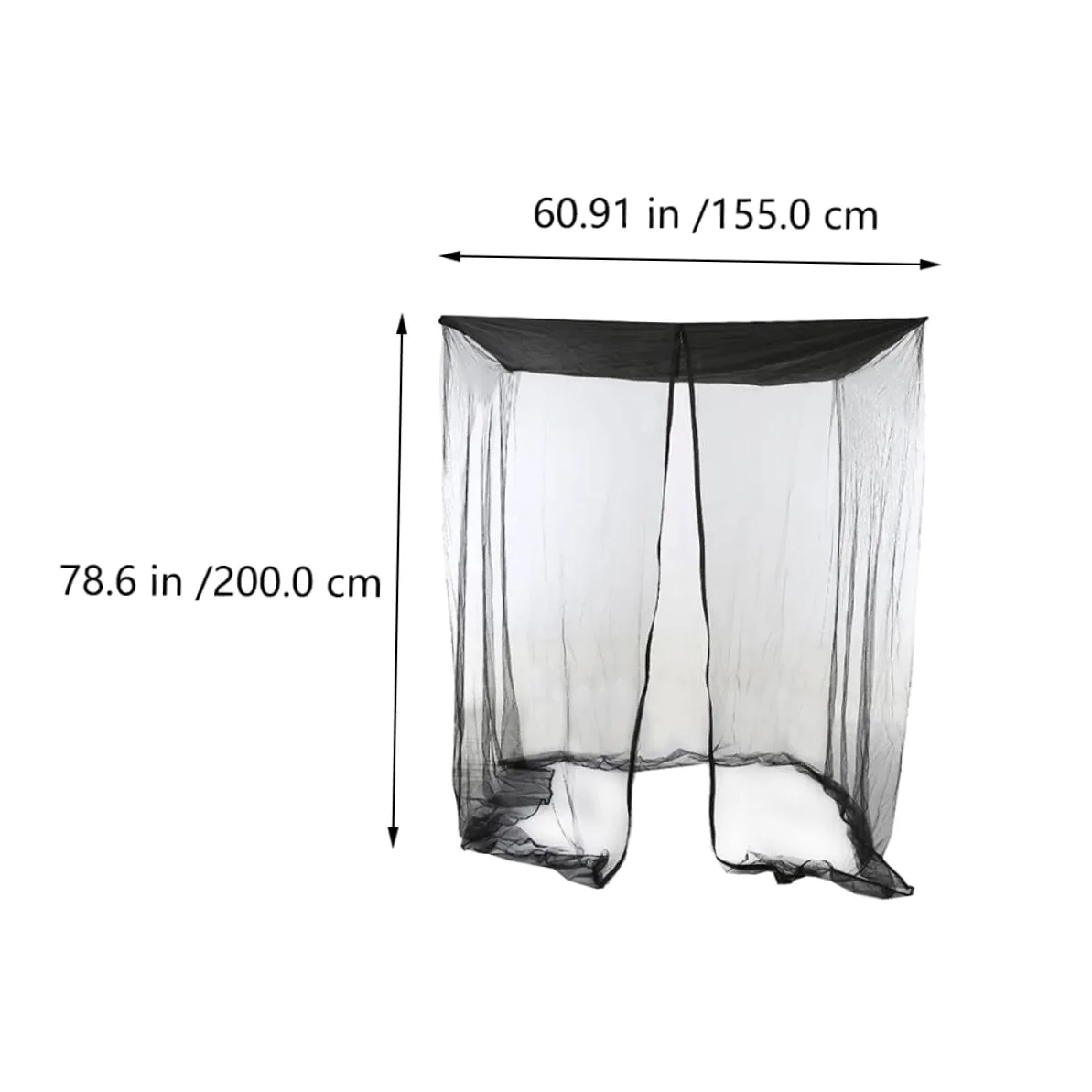 Yardenfun Filet de Hamac Suspendu Moustiquaire pour Extérieur Jardin, Double Grosse Taille Fermeture Éclair, Maille Résistante Légère et Respirante, Filet pour Terrasse et Camping