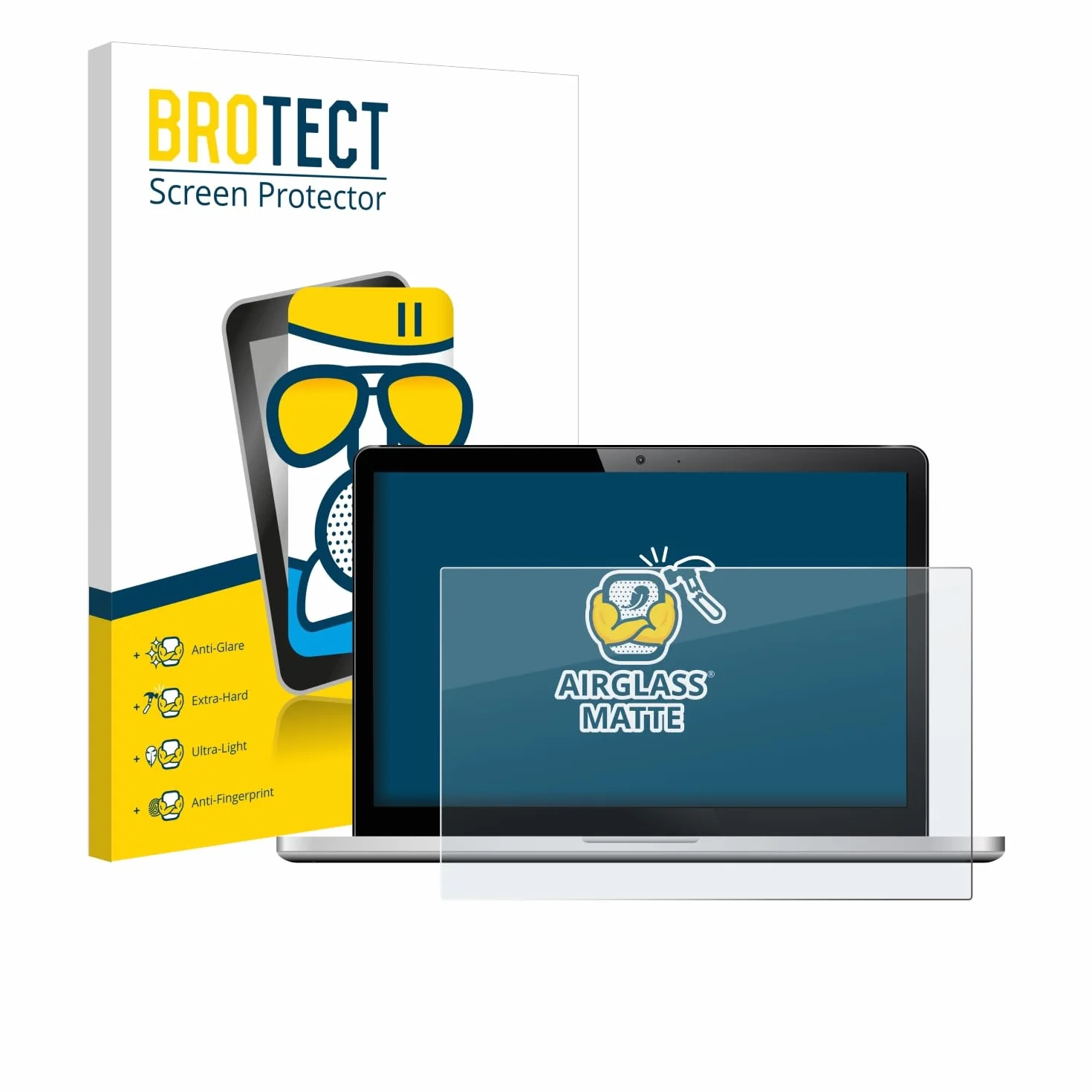 brotect 15.6" Verre Mat Anti-Reflet Protection d'Écran 9H pour Ordinateurs portatifs 16:9
