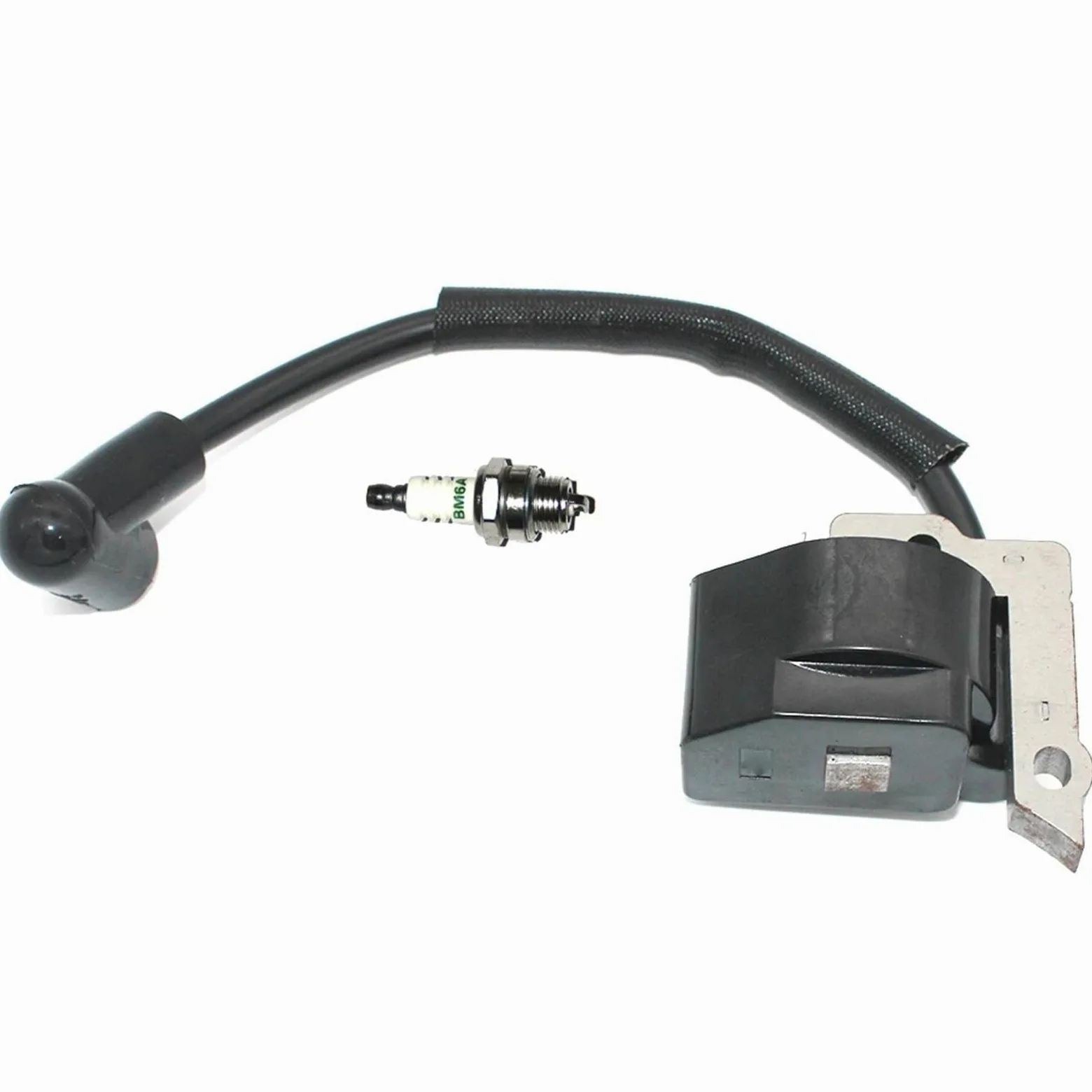 BobineD'allumage Bobine Allumage pour Dolmar LT-30 MS-30 MS-31 pour DST300 DBC300 Module Bobine D'allumage Bougie Débroussailleuse Tondeuse Mangeur Mauvaises 369143010
