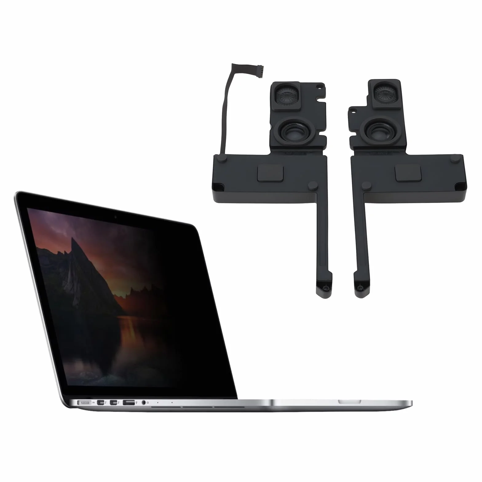 Haut-parleurs Gauche Et Droit pour Ordinateur Portable Compatible avec MacBook Pro Retina 15 Pouces A1398 (2012-2015)