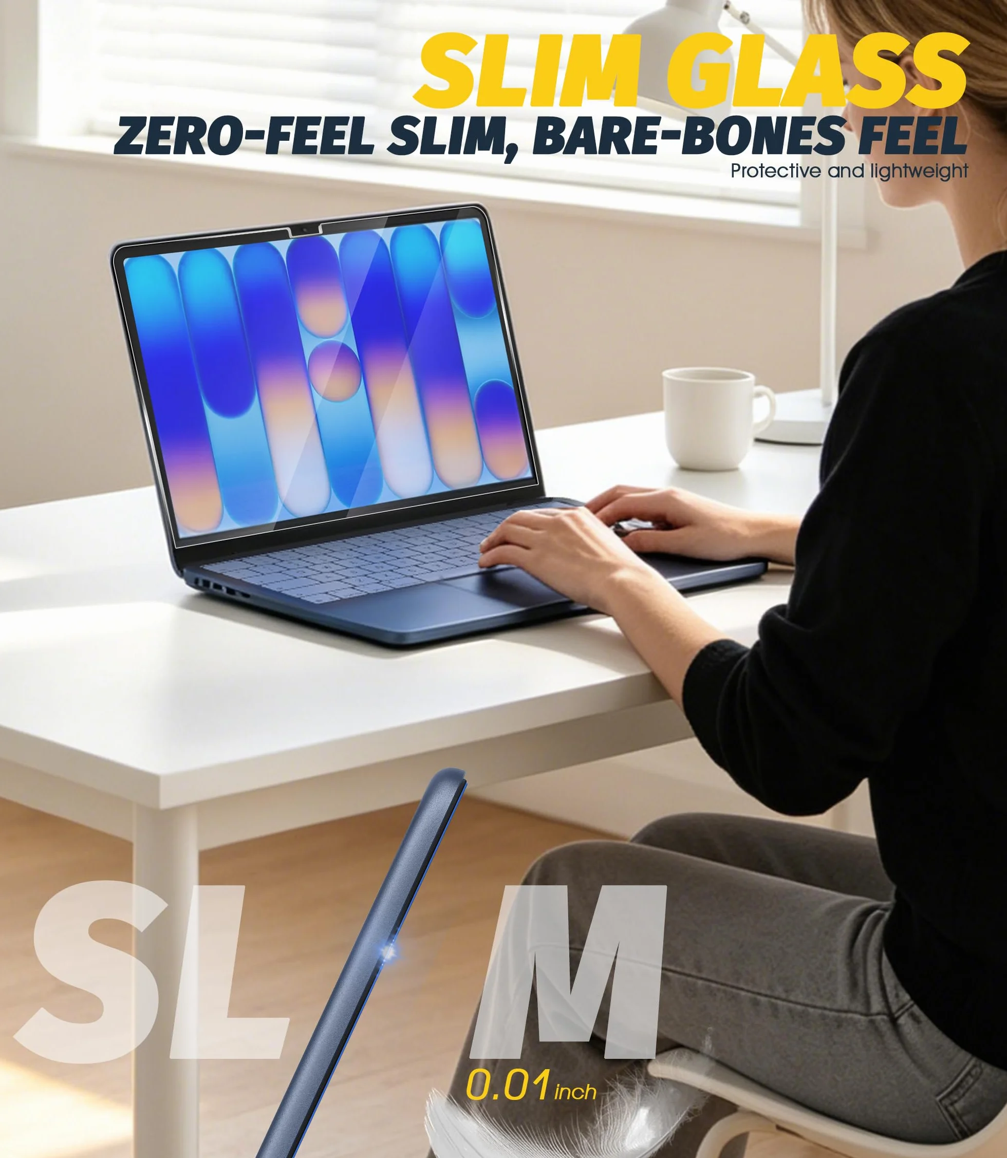 NEWZEROL Verre Trempé Compatible Apple Macbook Neo 2026 9H Protection D'écran