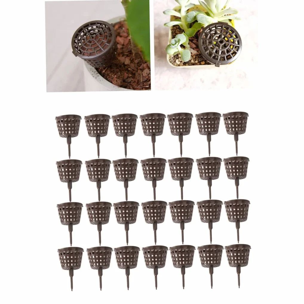 Boîte d'engrais en plastique 100pcs pour bonsaï avec couvercle outil de jardinage