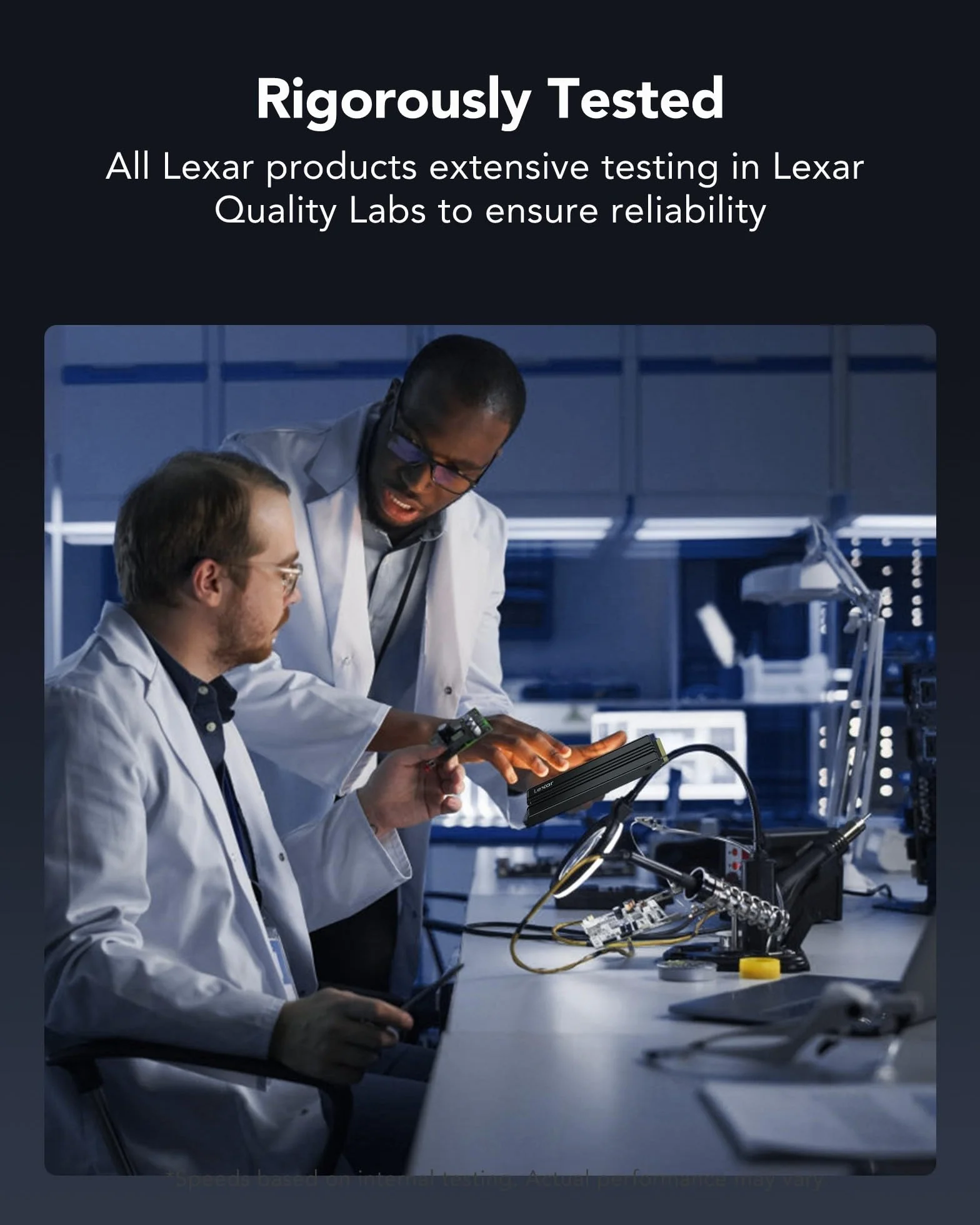 Lexar NM790 SSD Interne 2To M.2 2280 PCIe Gen4x4 NVMe 1.4, 7400 Mo/s Lecture, 6500 Mo/s Écriture, pour PS5 PC