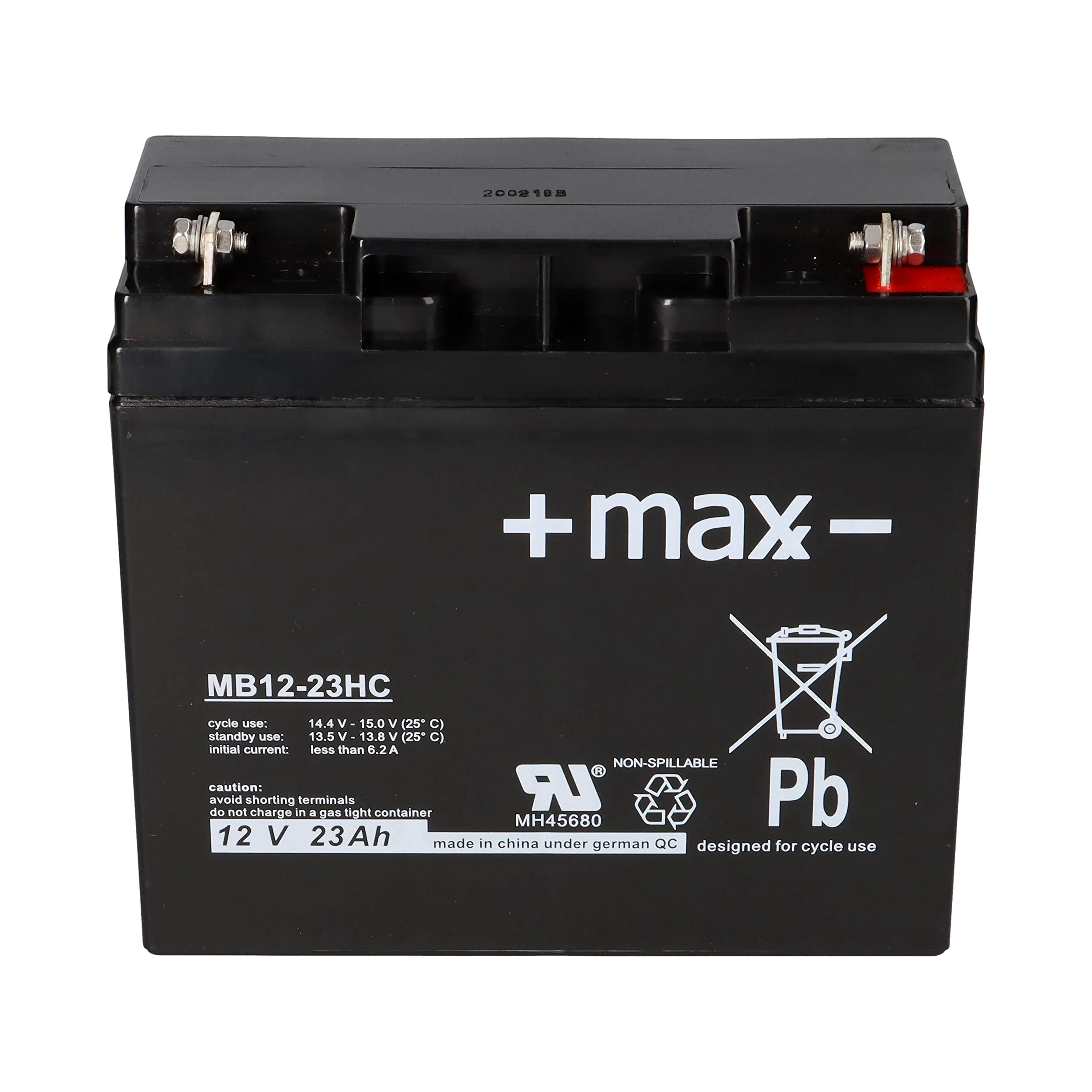 Batterie 23 Ah 12 V AGM Blei Gel Tondeuse à Gazon Tracteur Tondeuse à Gazon Bateau Scooter 17Ah 18Ah 19Ah 20Ah 22Ah QB
