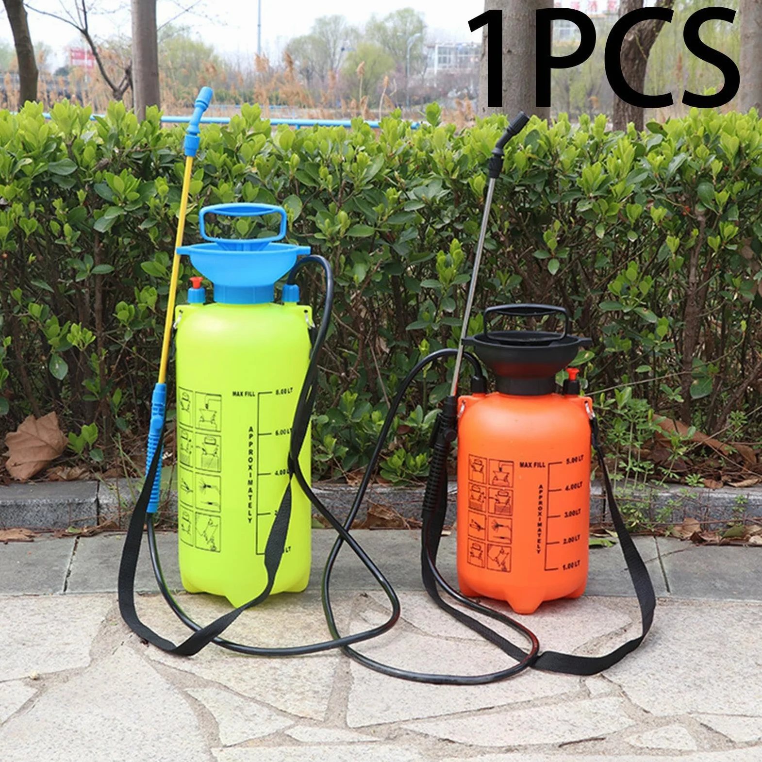 Pulvérisateur de Jardin Manuel Robuste, Pompe à Main Portable, Outil D'arrosage des Plantes, Sangle Rembourrée, Idéal pour L'entretien du, 5L