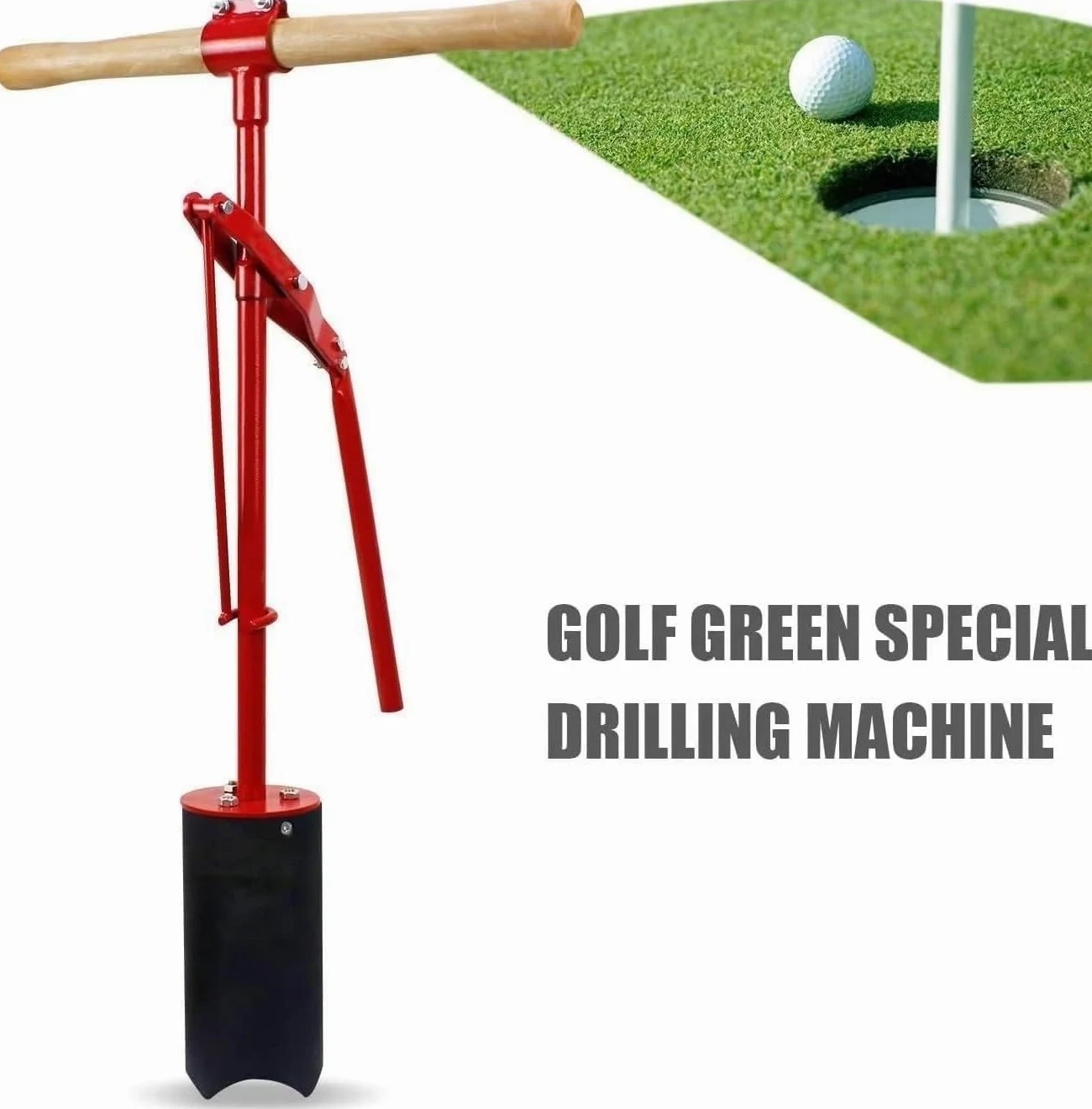 Coupe-trou de golf, outil portable en acier inoxydable de 115 mm pour la pratique en plein air et l'utilisation de la pelouse, outil de terrain de golf facile à utiliser