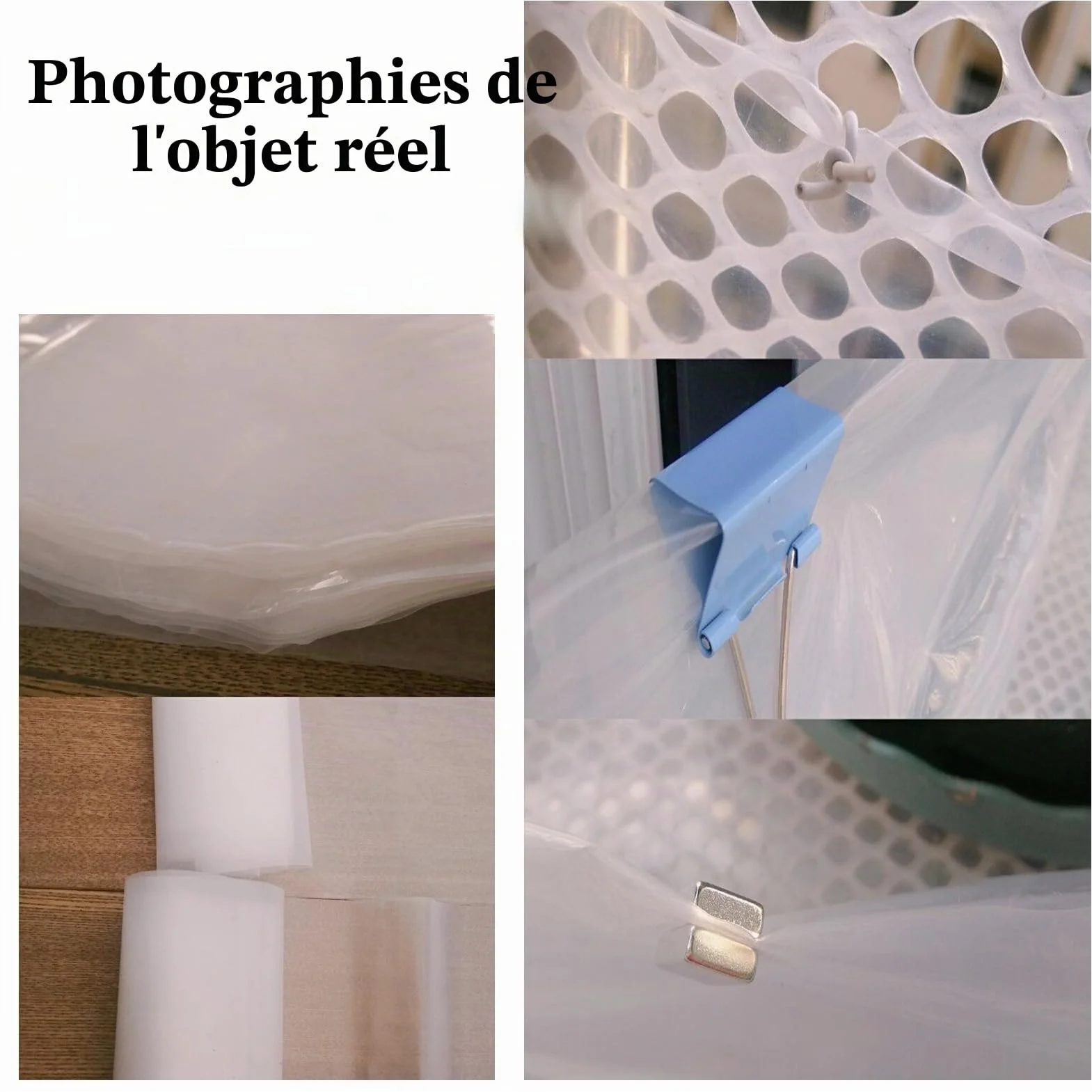 Film de serre polyéthylène 850 g 2 m x 4 m Extra épais Résistant déchirure