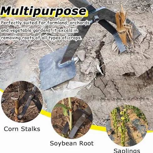 Outil Robuste d'arrachage de Jeunes Arbres, arrache-souches Ergonomique avec Griffe dentelée réglable, Conception à Levier Vertical pour Un désherbage et Une Extraction des Racines faciles.