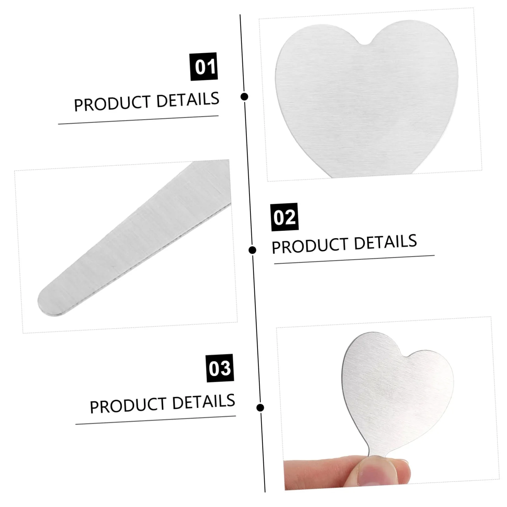 ibasenice 2 Ensembles Étiquettes Métalliques Végétales Balises De Pieu Planche Étiquettes D'identification De Plantes Étiquette De Plante De Tableau Silver Acier Inoxydable 50 Pièces * 2