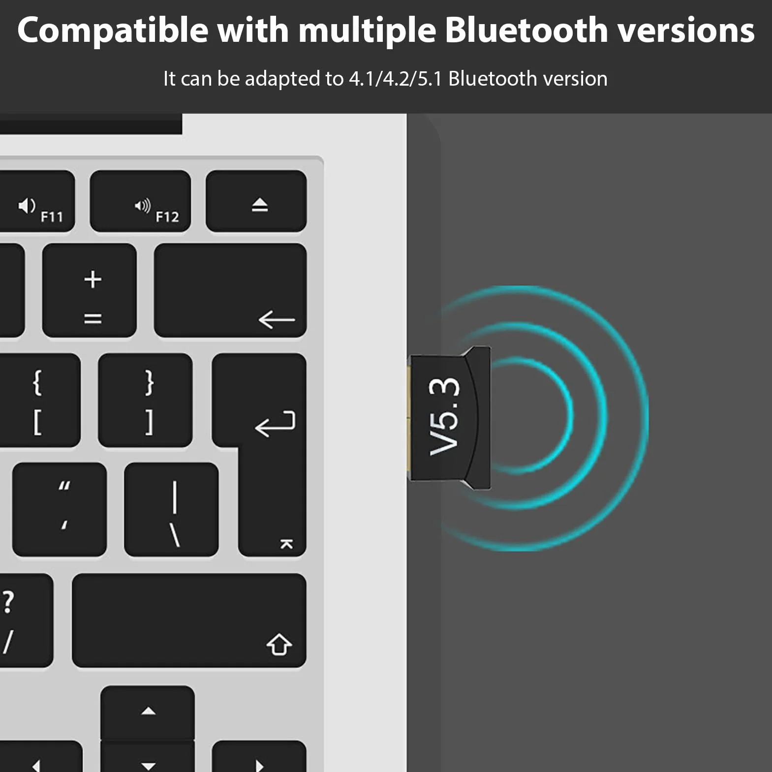 Adaptateur USB sans fil PC, hub signal compact, récepteur Plug and Play universel
