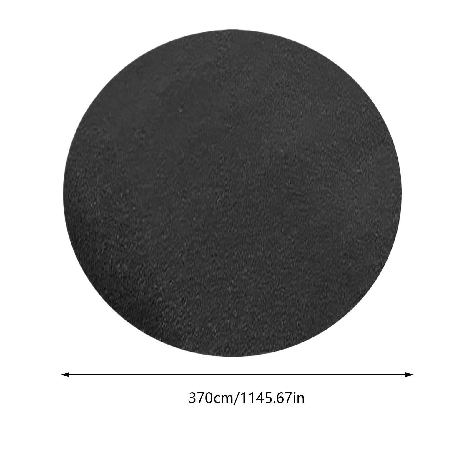 Générique Tapis De Sol pour Piscine Hors Sol Ronde, Epais Bâche De Sols pour Piscine Rond De 300 366 400 440 Cm, Noir Antidérapant Tapis De Sols Protecteur pour Spa Gonflable Accessoires D'extérieur