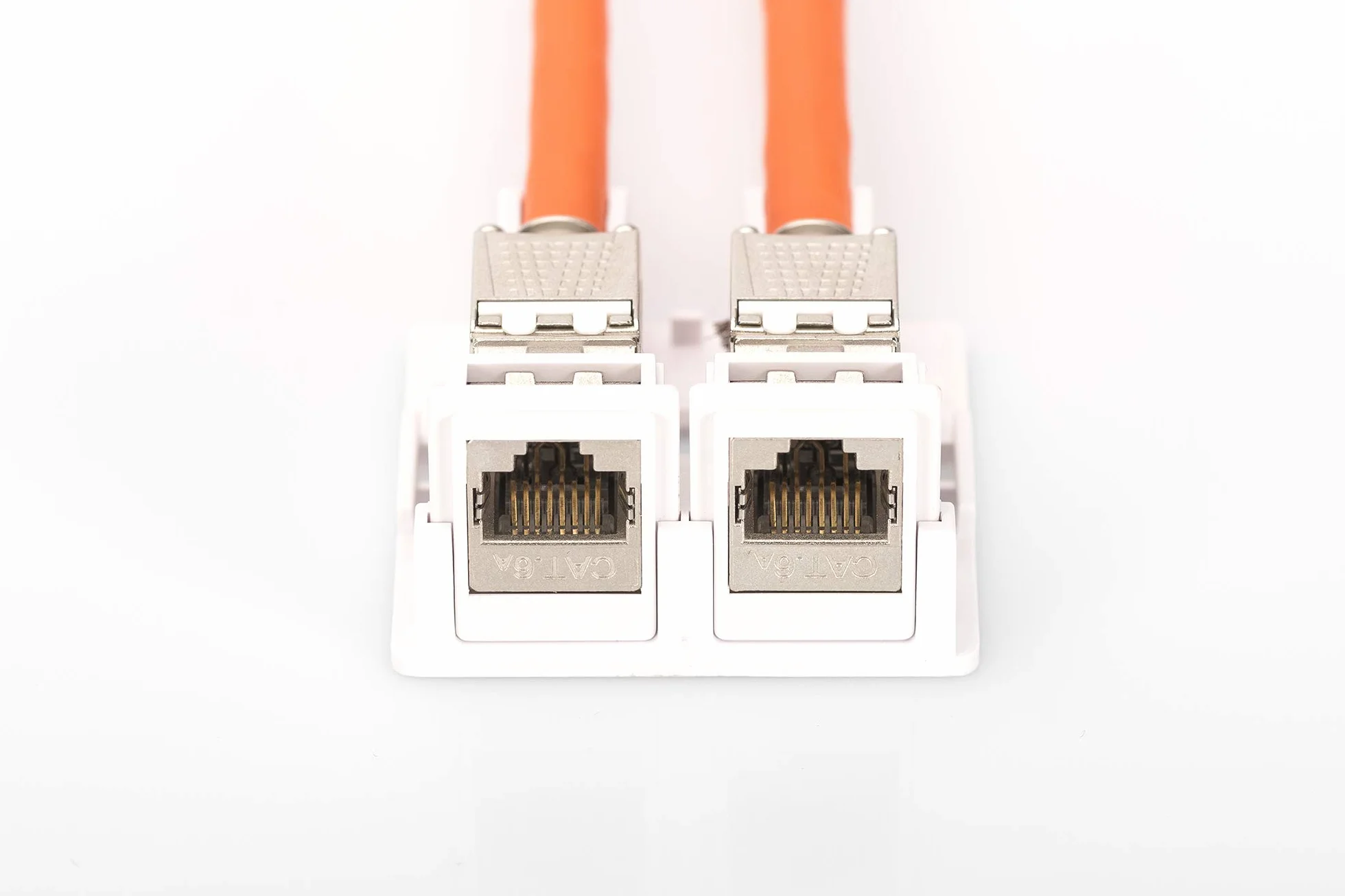 DIGITUS Boîtier de raccordement 2 ports Keystone Blanc Modulaire