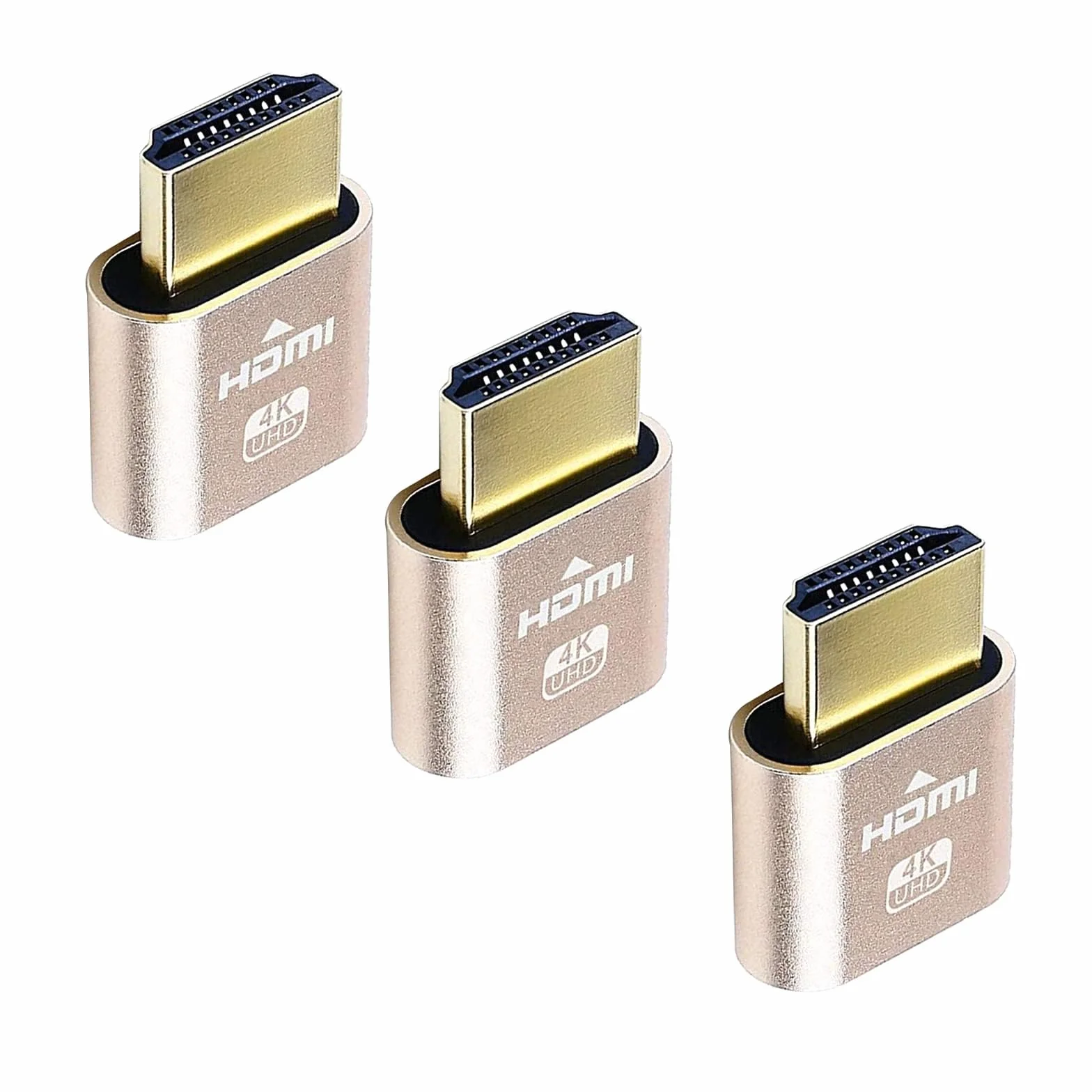 HDMI Dummy Plug 4K Émulateur d'affichage 3840x2160 @ 60Hz EDID Sans Tête (3pcs)